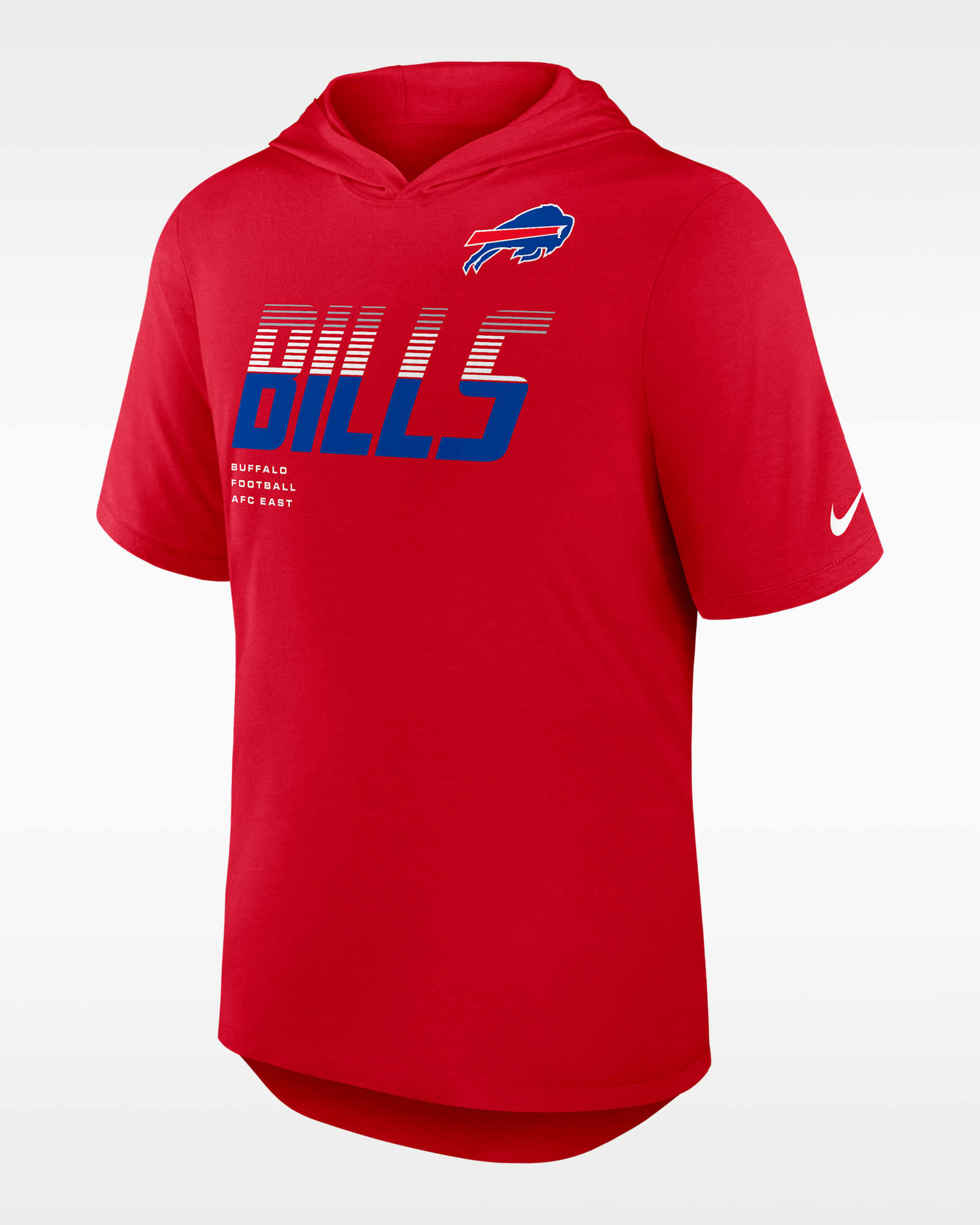 Buffalo Bills Men's Nike Dri-FIT NFL Hooded T-Shirt - Red