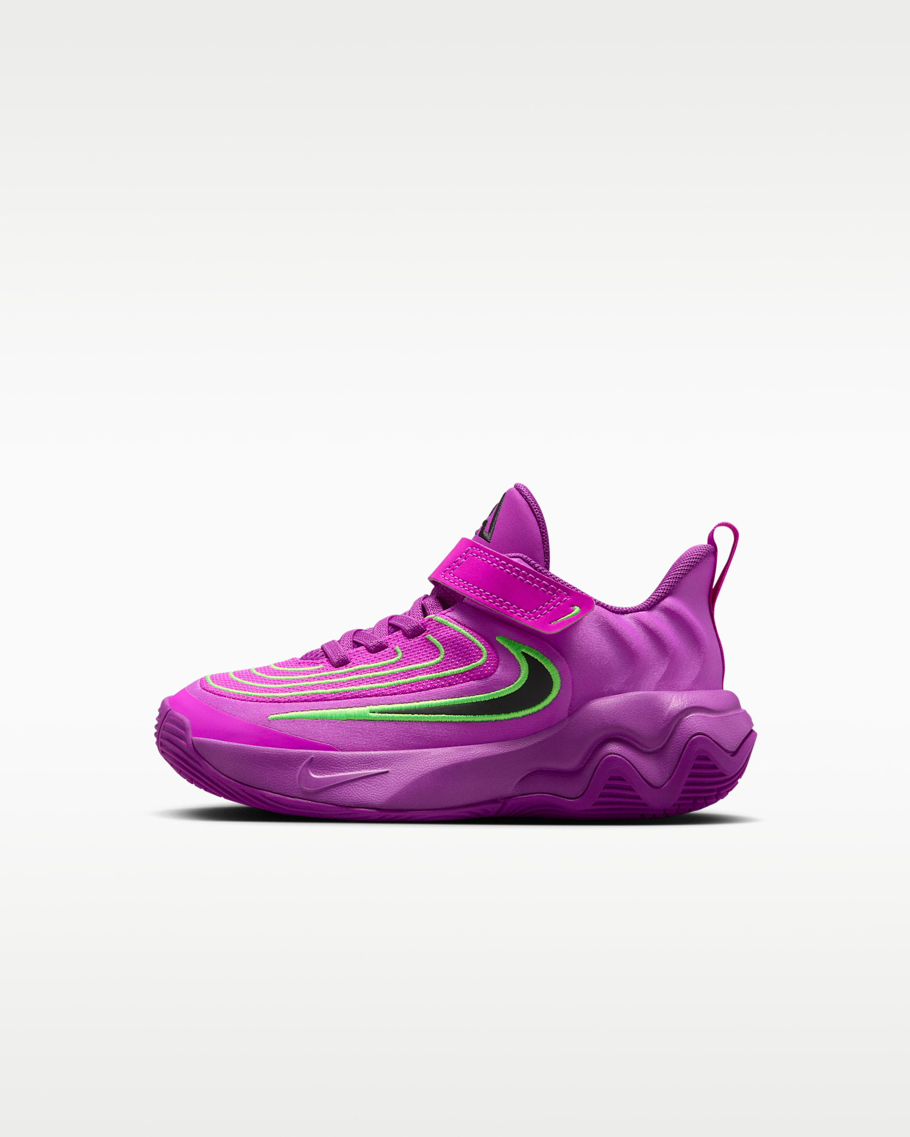 Tenis para niños de preescolar Giannis Immortality 4 - Baya resaltado/Verde strike/Hipervioleta/Negro