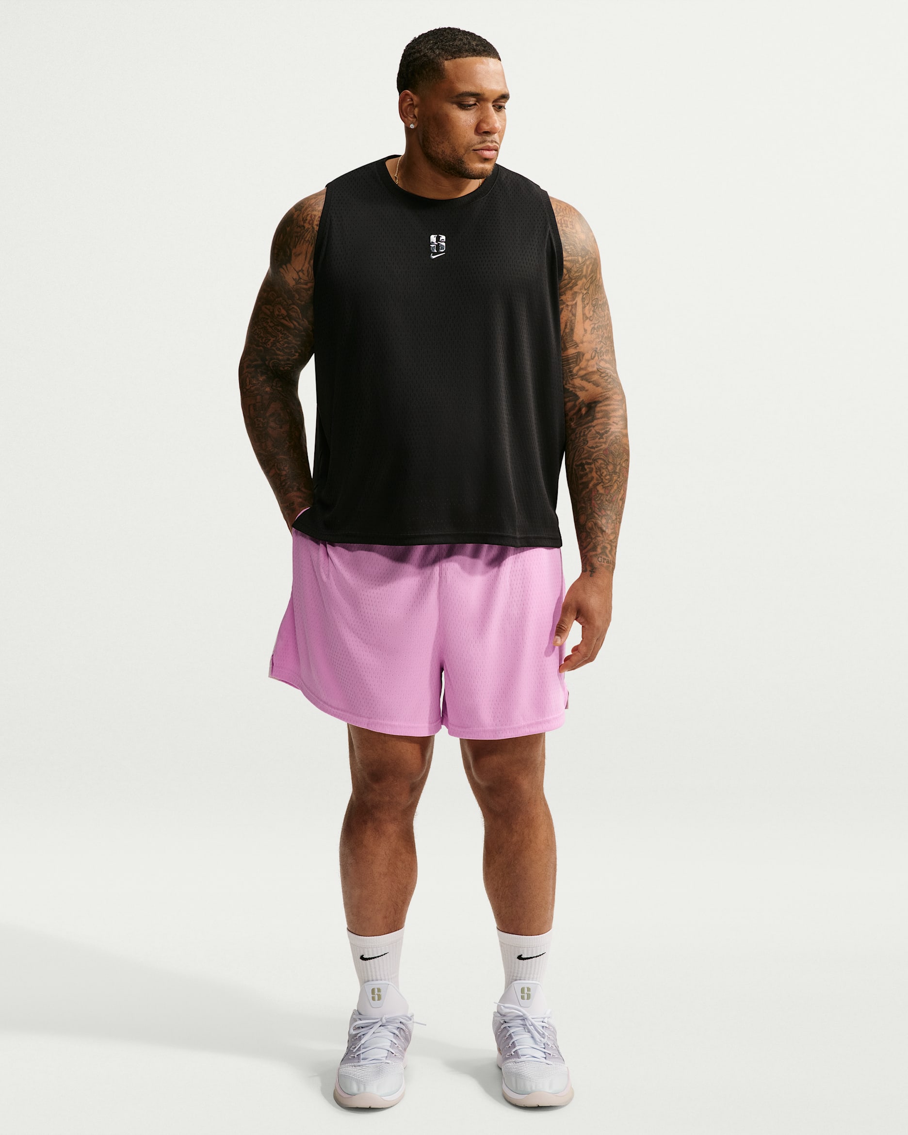 Sabrina Nike Aero-FIT Basketball Shorts - Pink Rise/Sail/Ice Silver