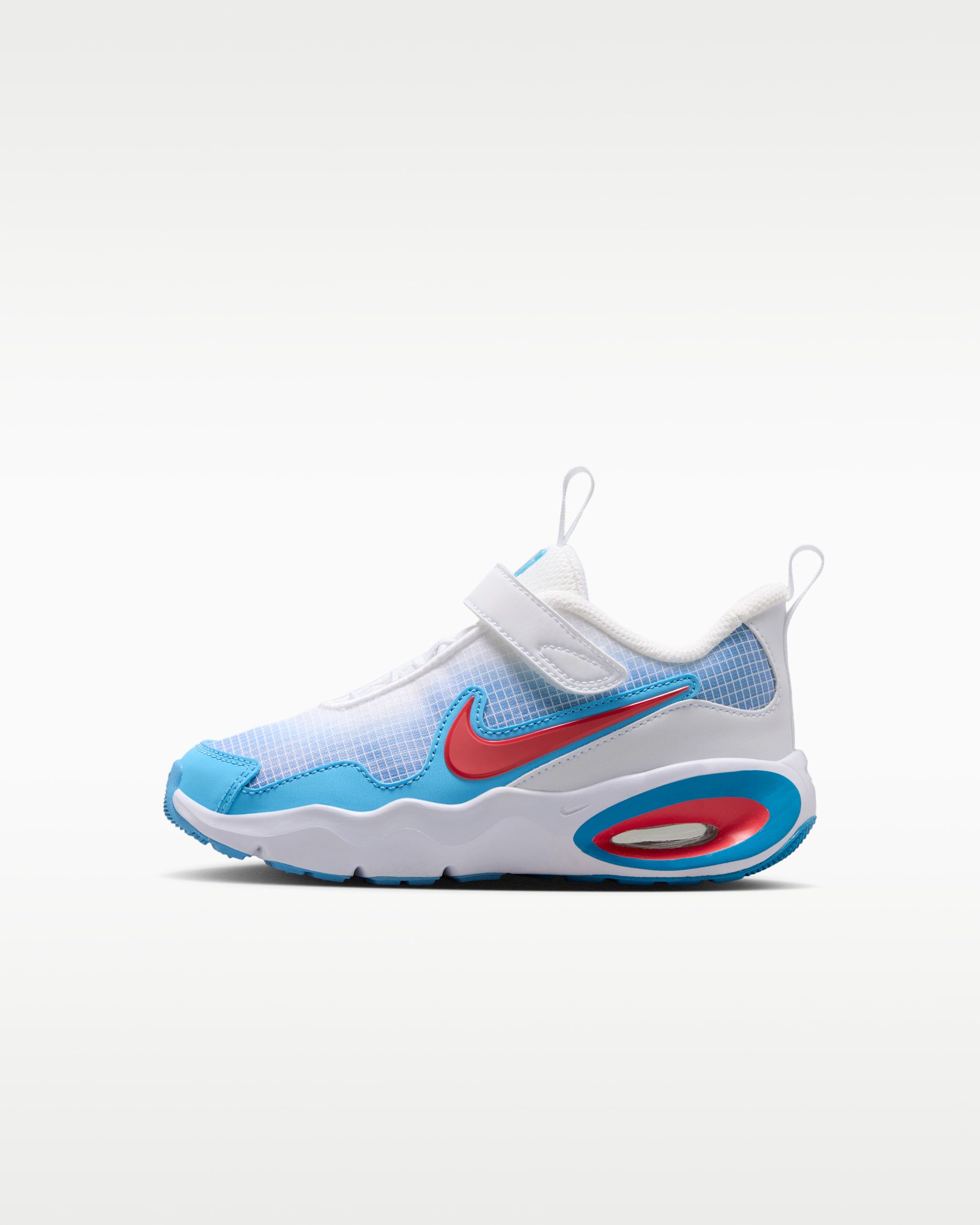Nike Air Max Nova Little Kids' Shoes - White/Aurora Blue/Football Blue/Fusion Red