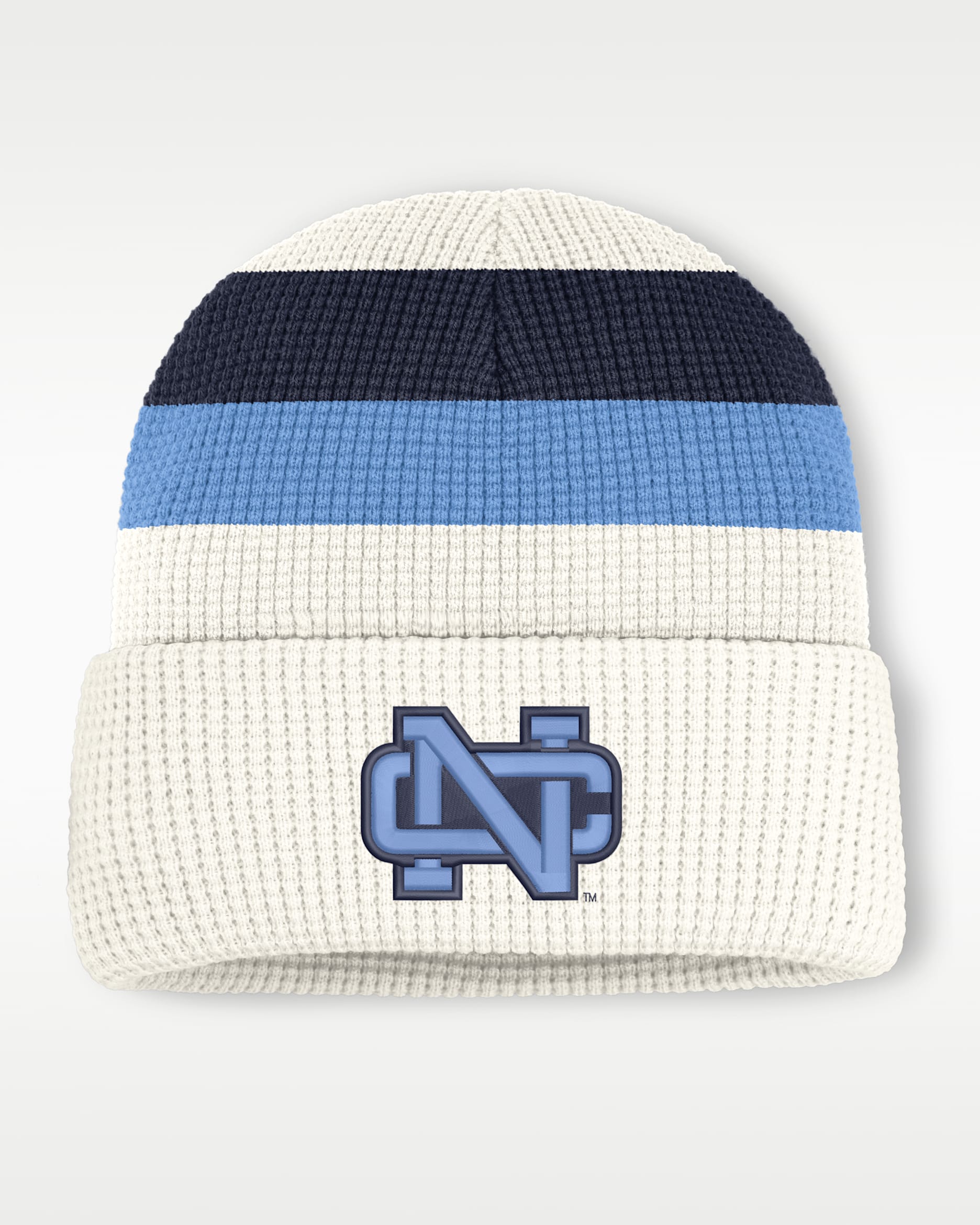 Gorro con dobladillo universitario Nike para hombre North Carolina - Blanco