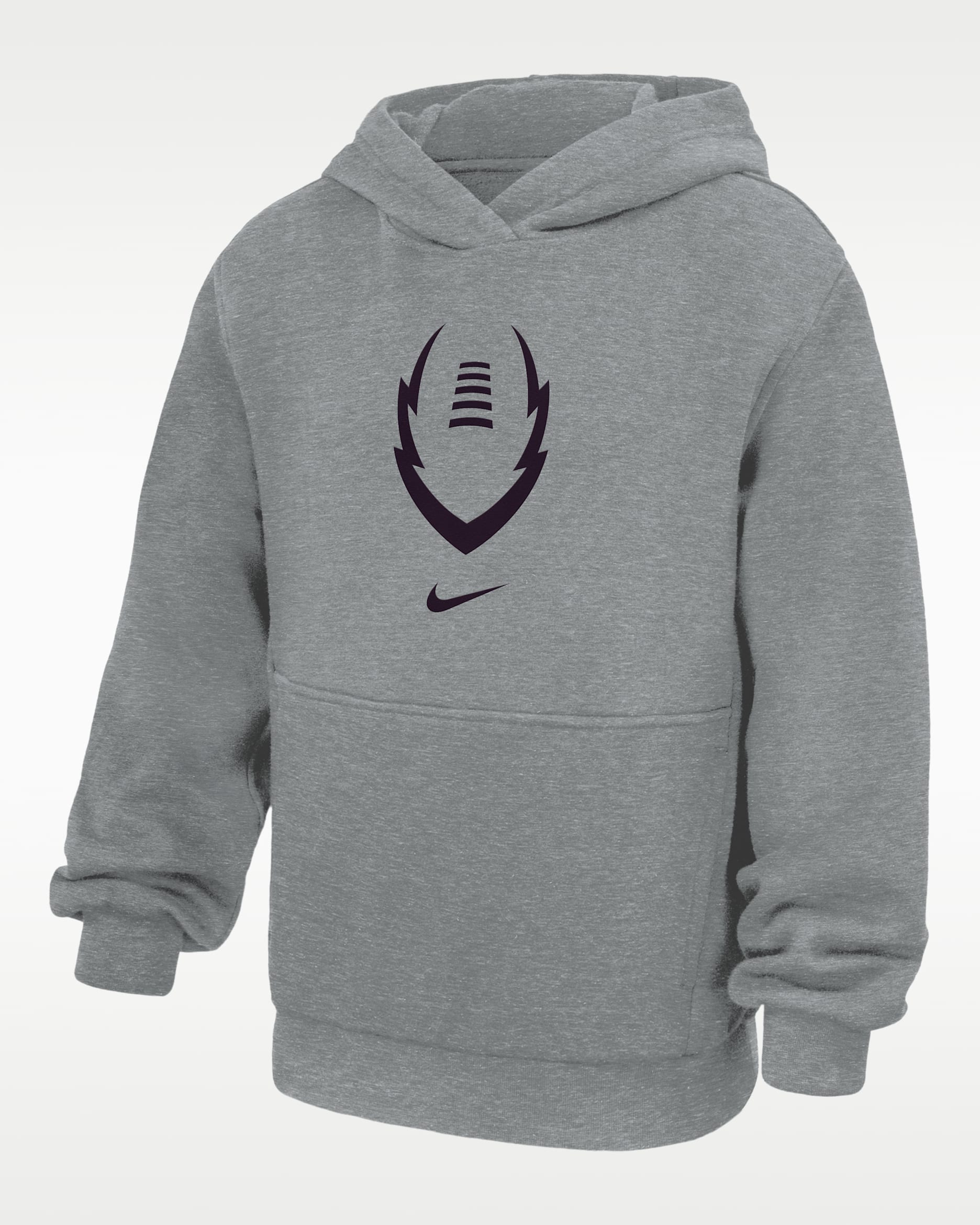Nike Club Big Kids' Football Pullover Fleece Hoodie - Dark Grey Heather