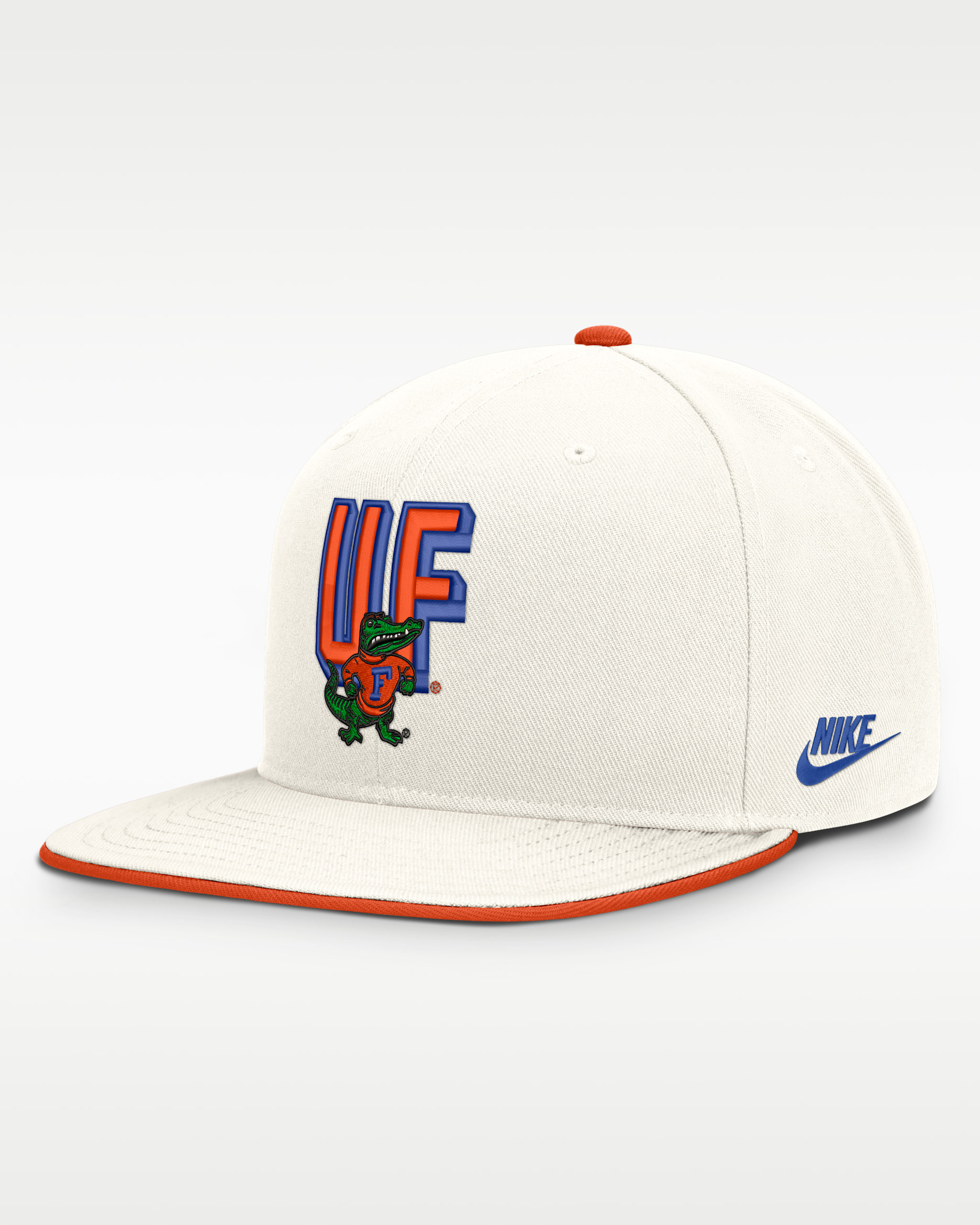 Florida Legacy Letter & Mascot Pro Men's Nike Dri-FIT College Adjustable Hat - White