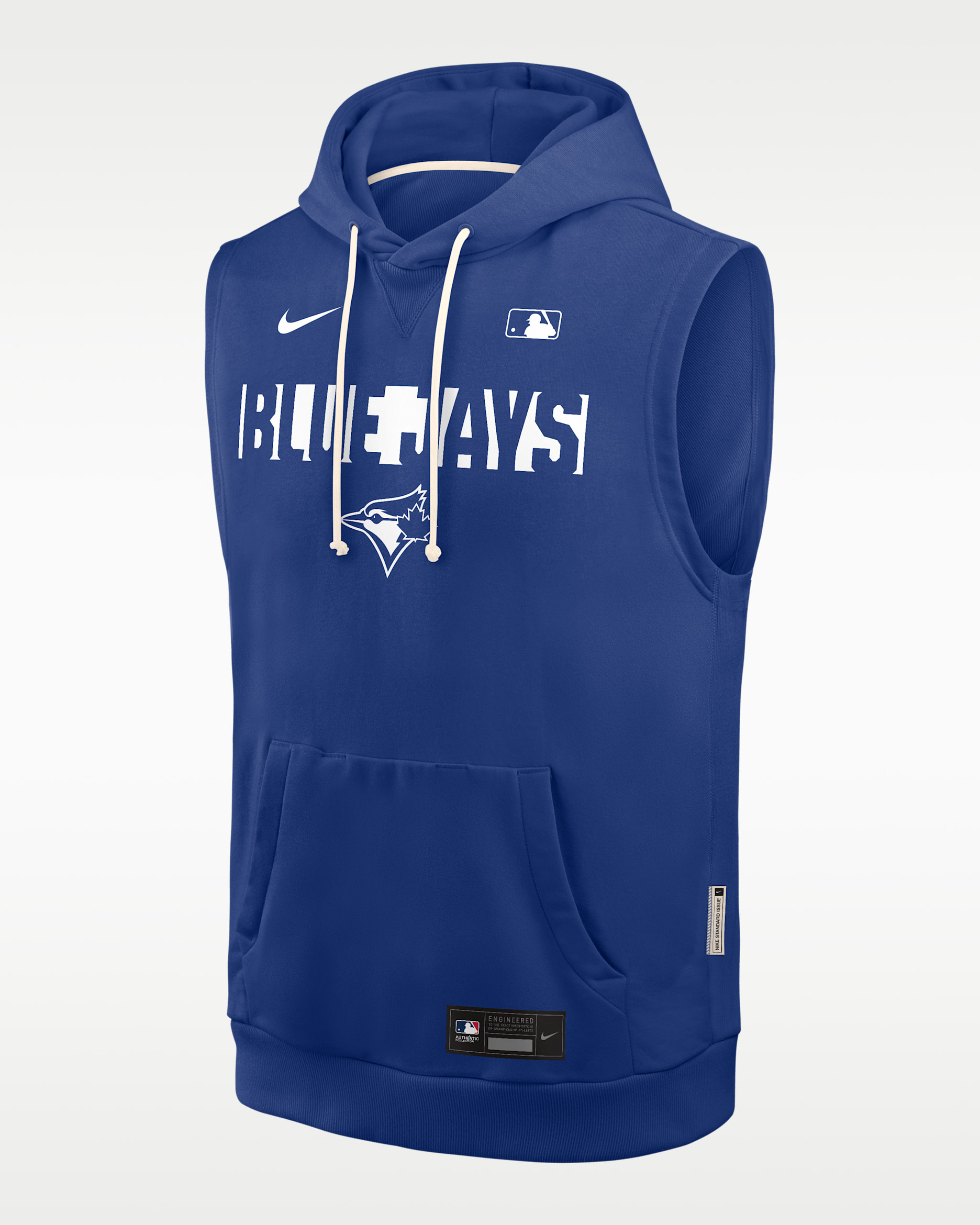 Toronto Blue Jays Authentic Collection Standard Issue Men's Nike Dri-FIT MLB Sleeveless Pullover Hoodie - Royal