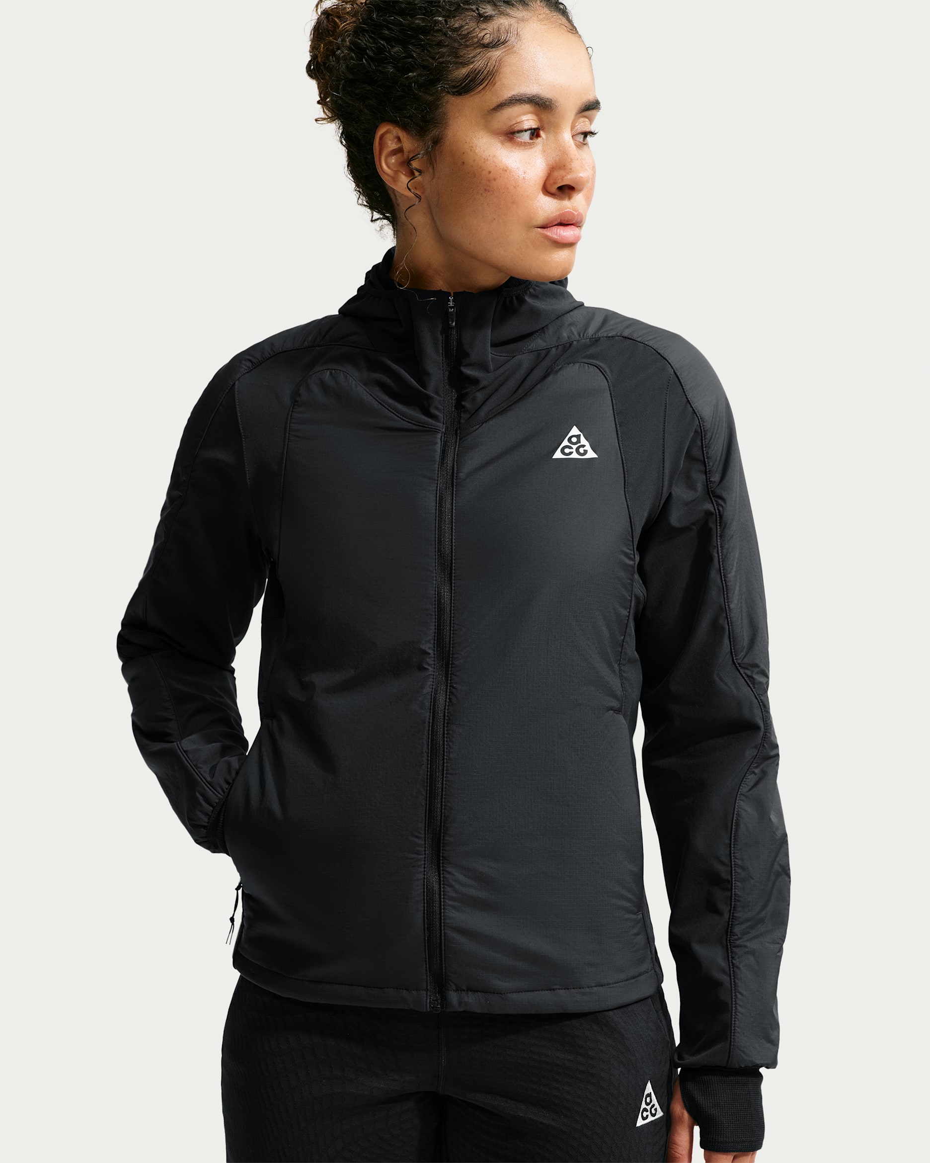 ACG Rope De Dope Women's Therma-FIT ADV Trail-Running Jacket - Black/Black/Summit White