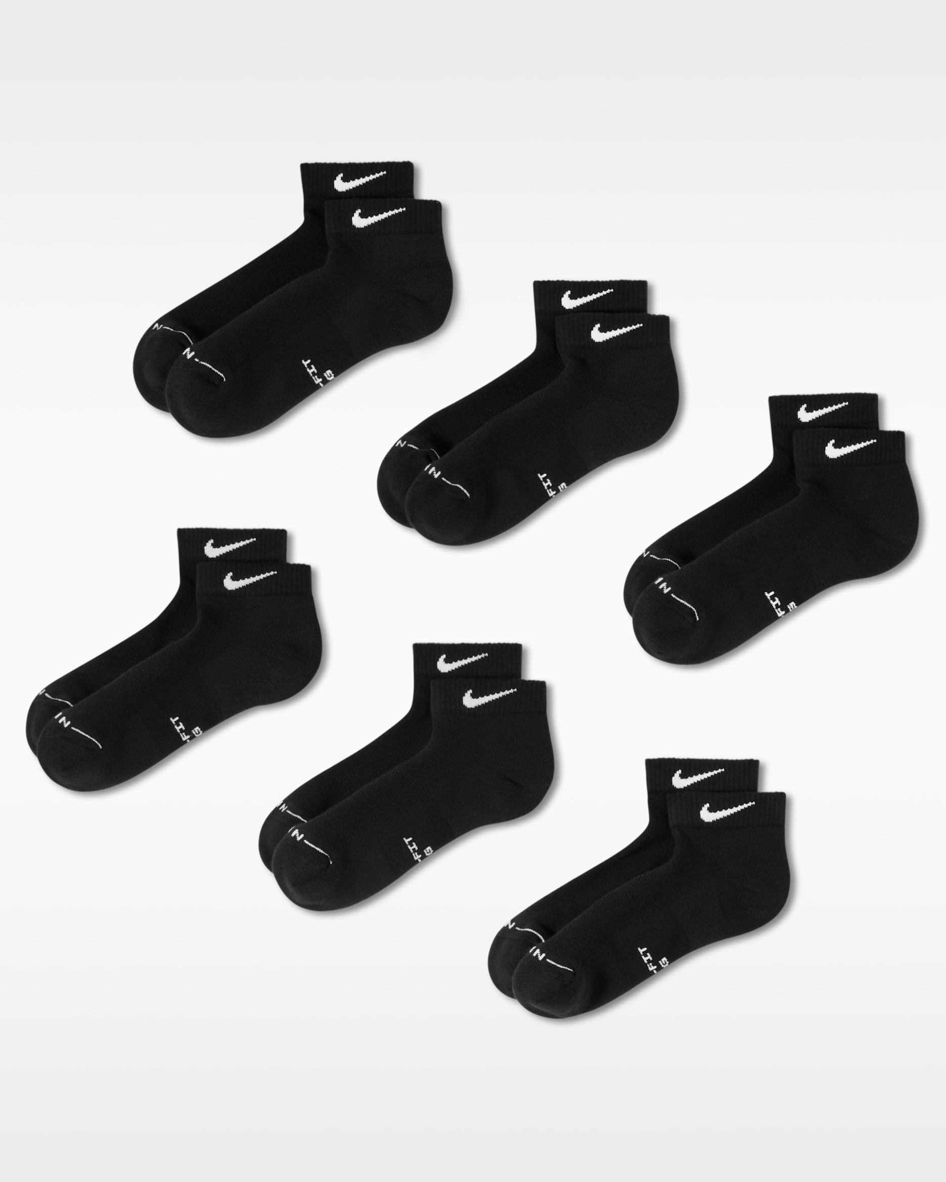 Nike Everyday Elevated Low Socks (6 Pairs) - Multi-Color