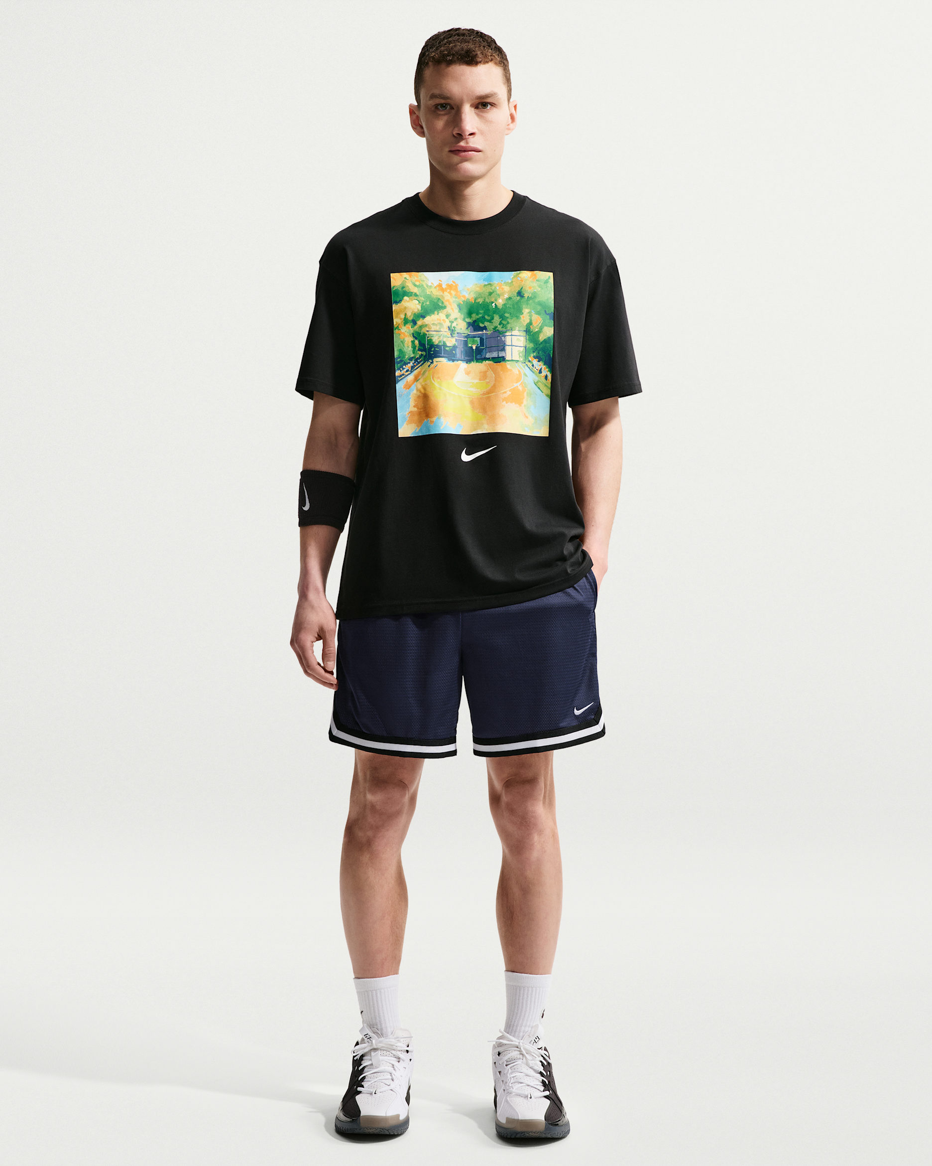 Nike DNA Men's Dri-FIT 6" Basketball Shorts - Midnight Navy/Black/White