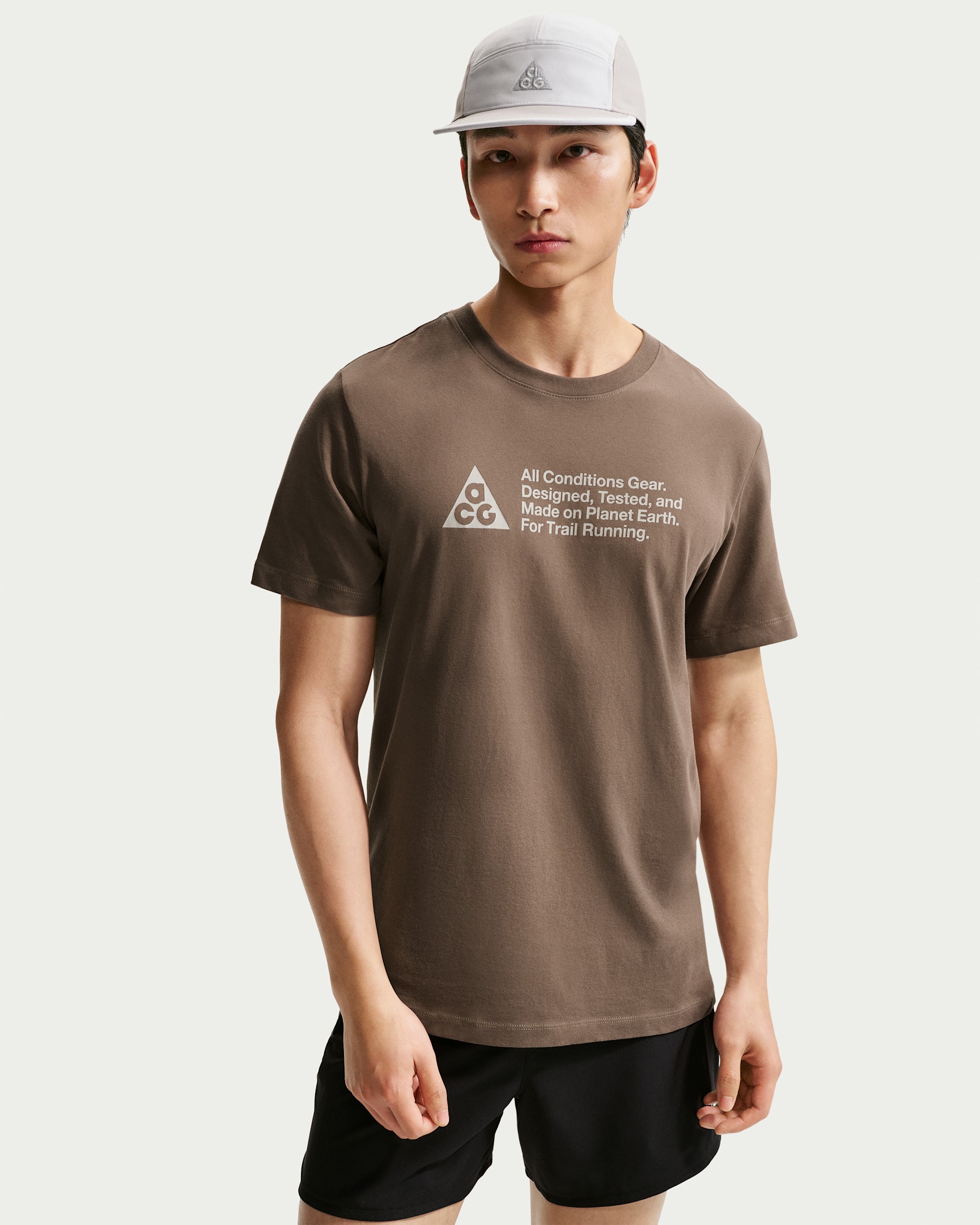 Nike ACG 男款 Dri-FIT Trail 跑步 T 恤 - Ironstone