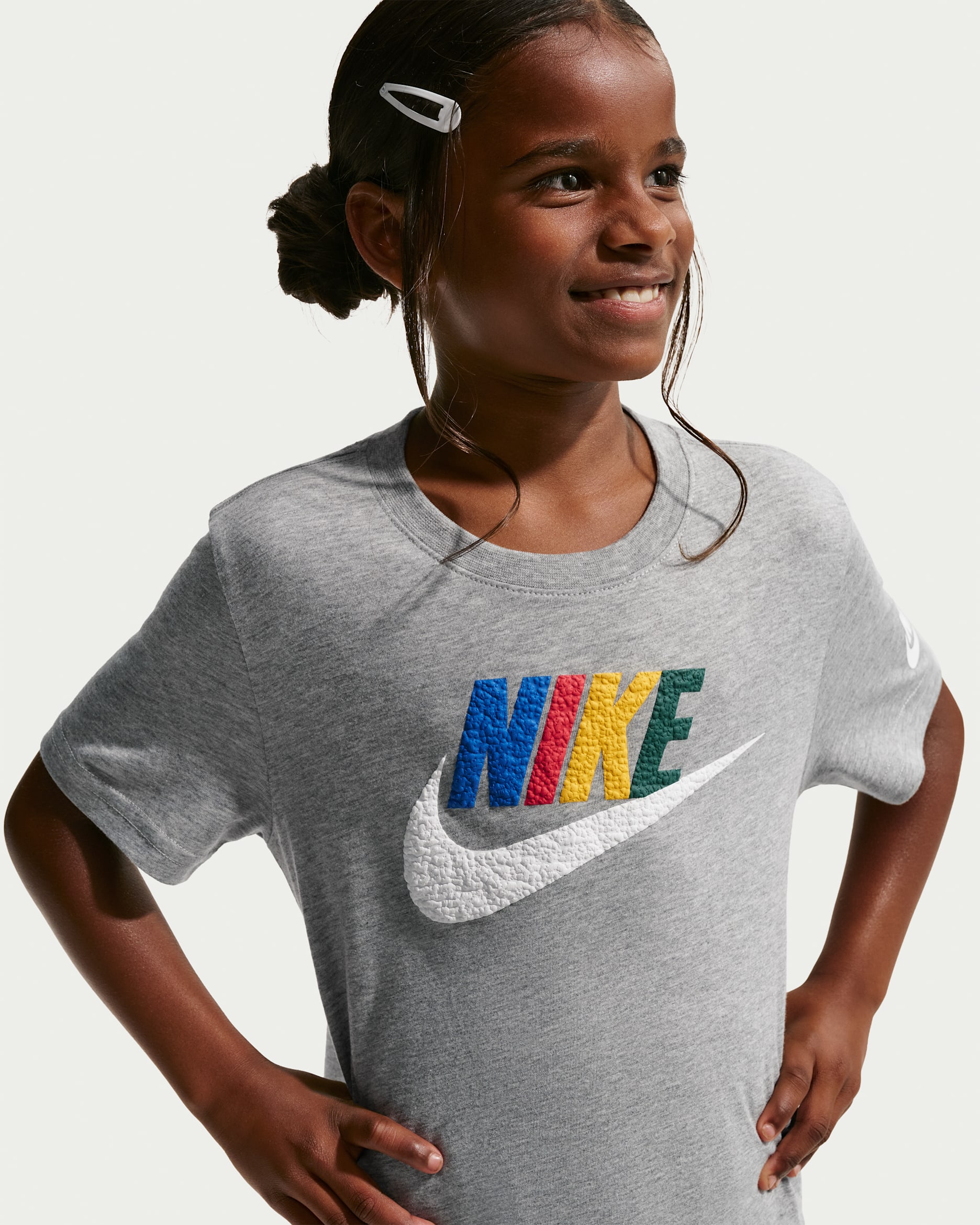 Nike Little Kids' Club Family T-Shirt - Dark Grey Heather