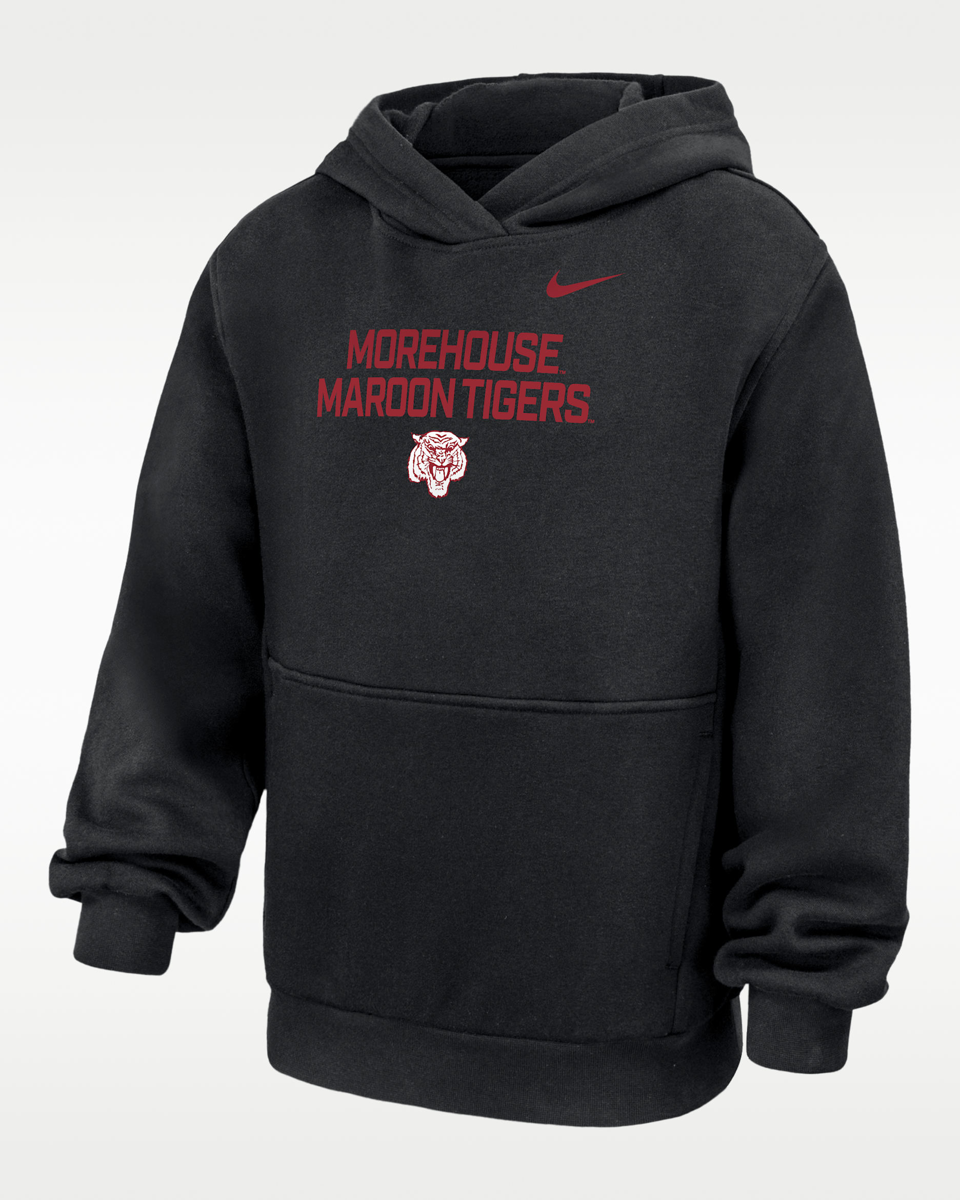 Nike College (Morehouse College) Big Kids' Fleece Pullover Hoodie - Black