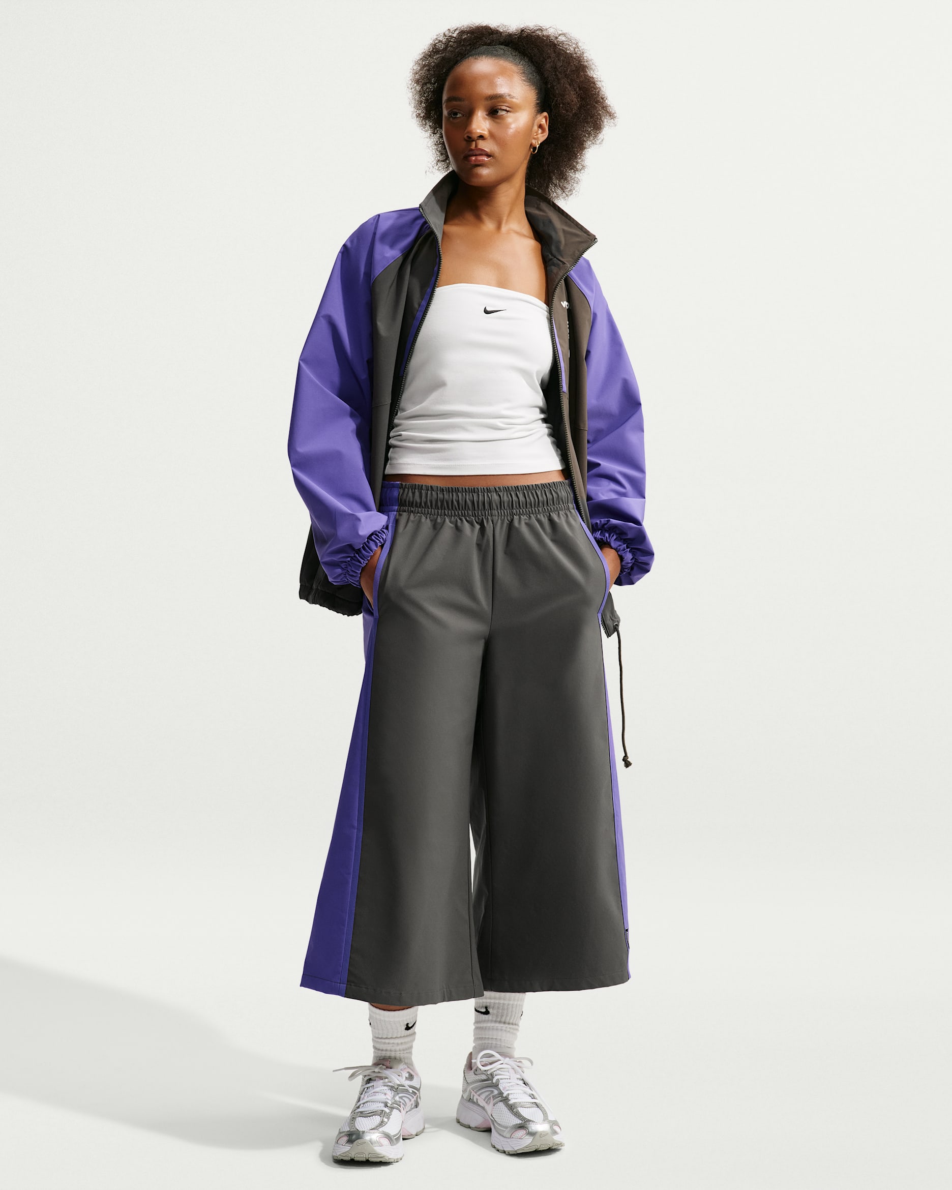 Nike Victory Collection Women's Soccer Cropped Track Pants - Newsprint/Dark Iris