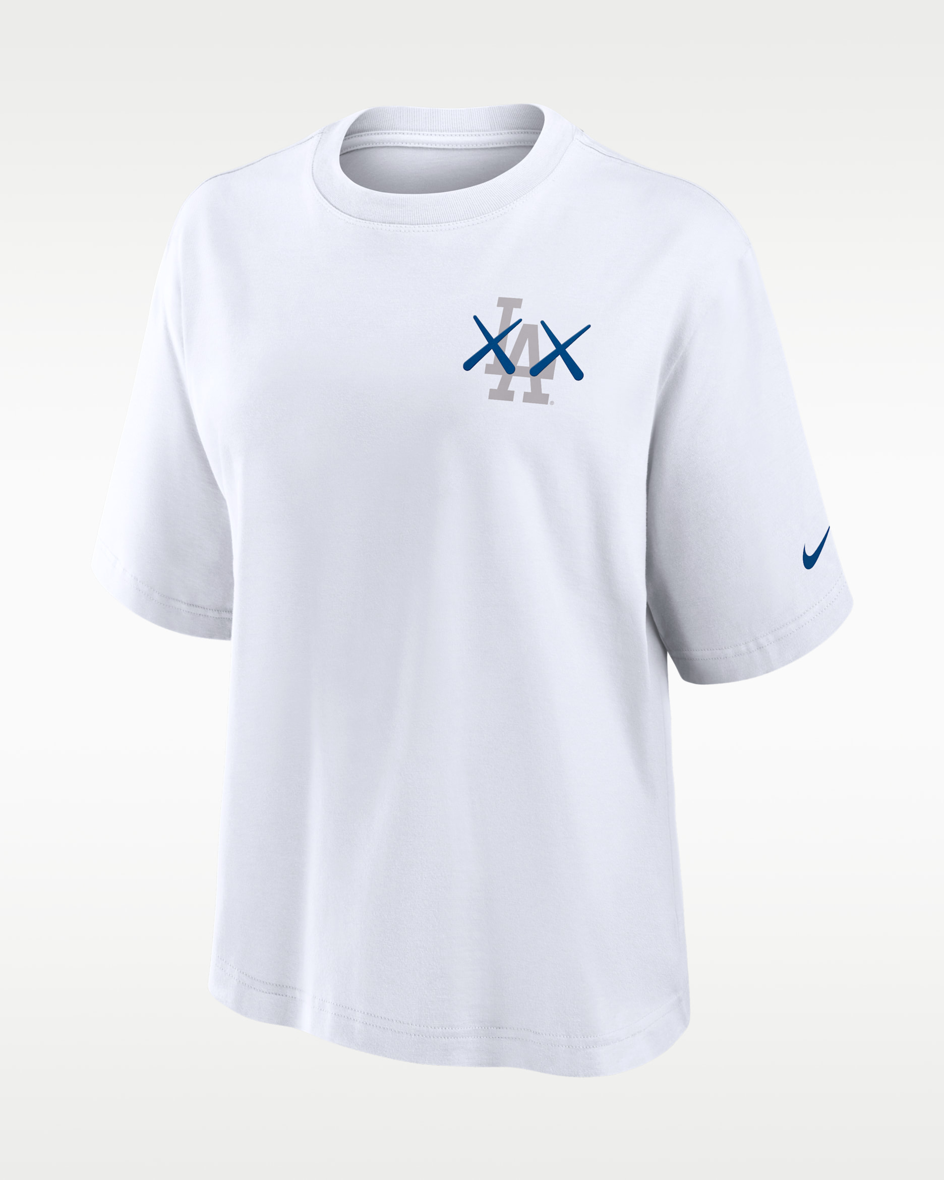 Los Angeles Dodgers Boxy Women's Nike x KAWS MLB T-Shirt - White