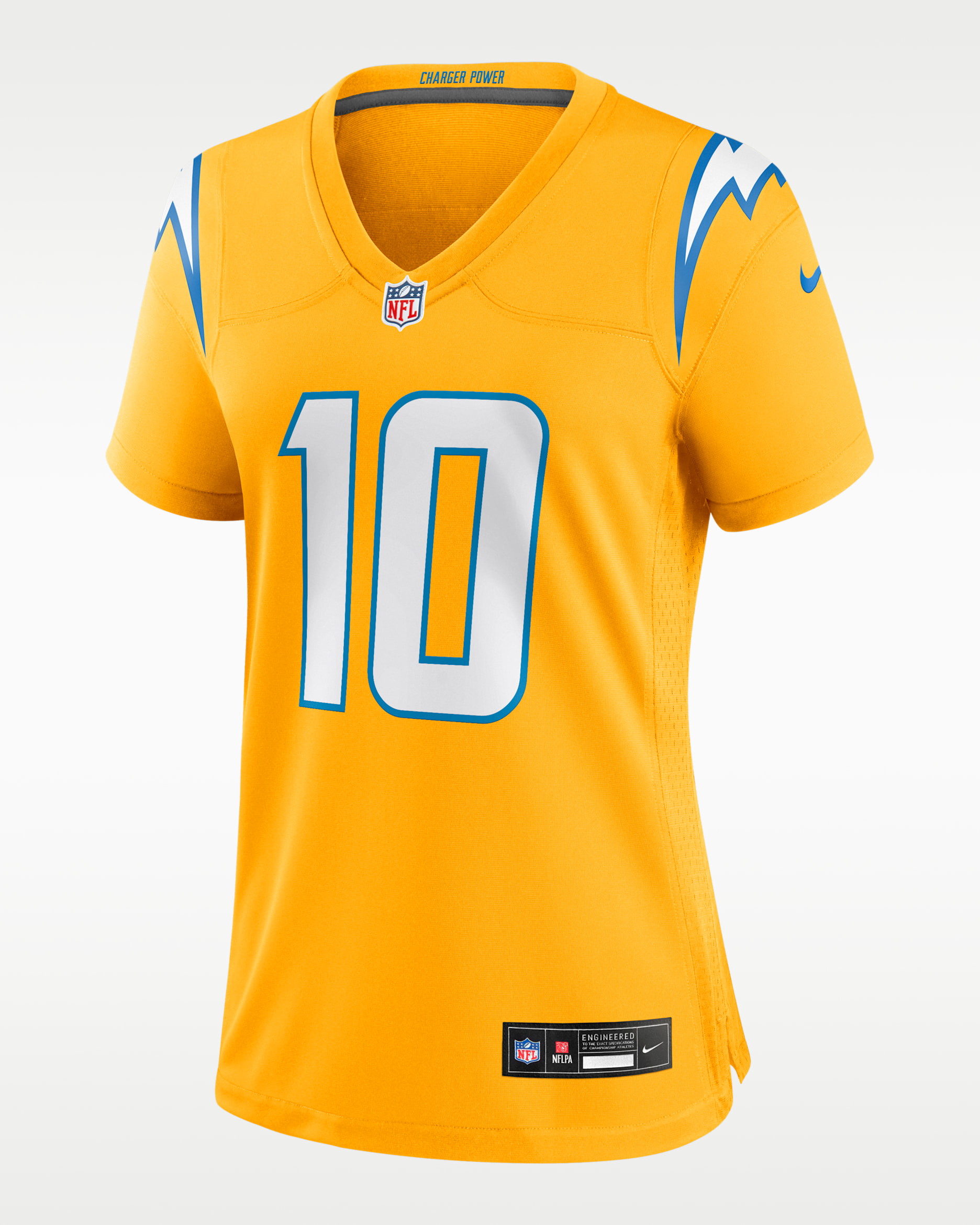 Jersey Nike de la NFL Game para mujer Justin Herbert Los Angeles Chargers - Oro