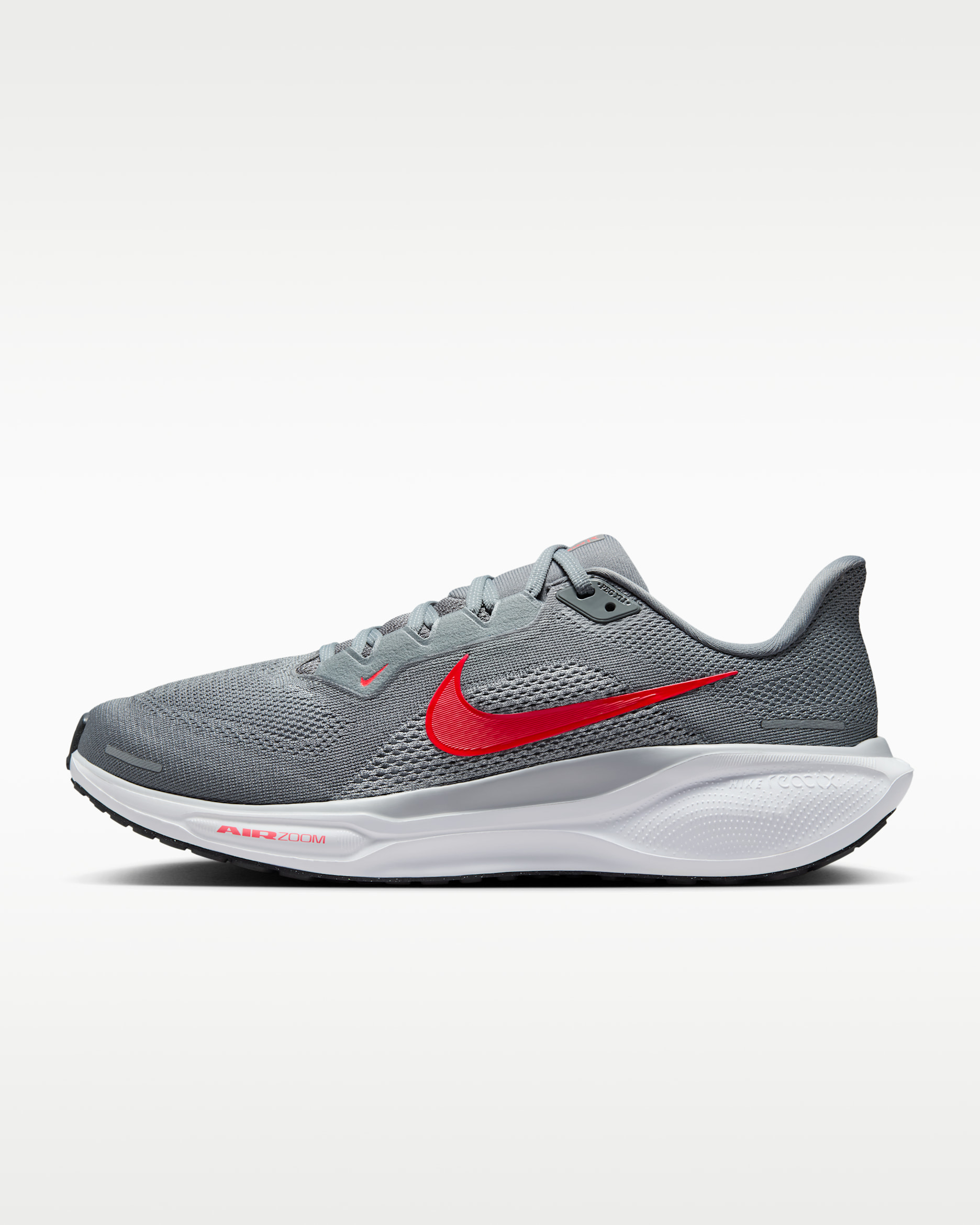 Nike Pegasus 41 Men's Road Running Shoes - Cool Grey/Wolf Grey/Pure Platinum/Bright Crimson