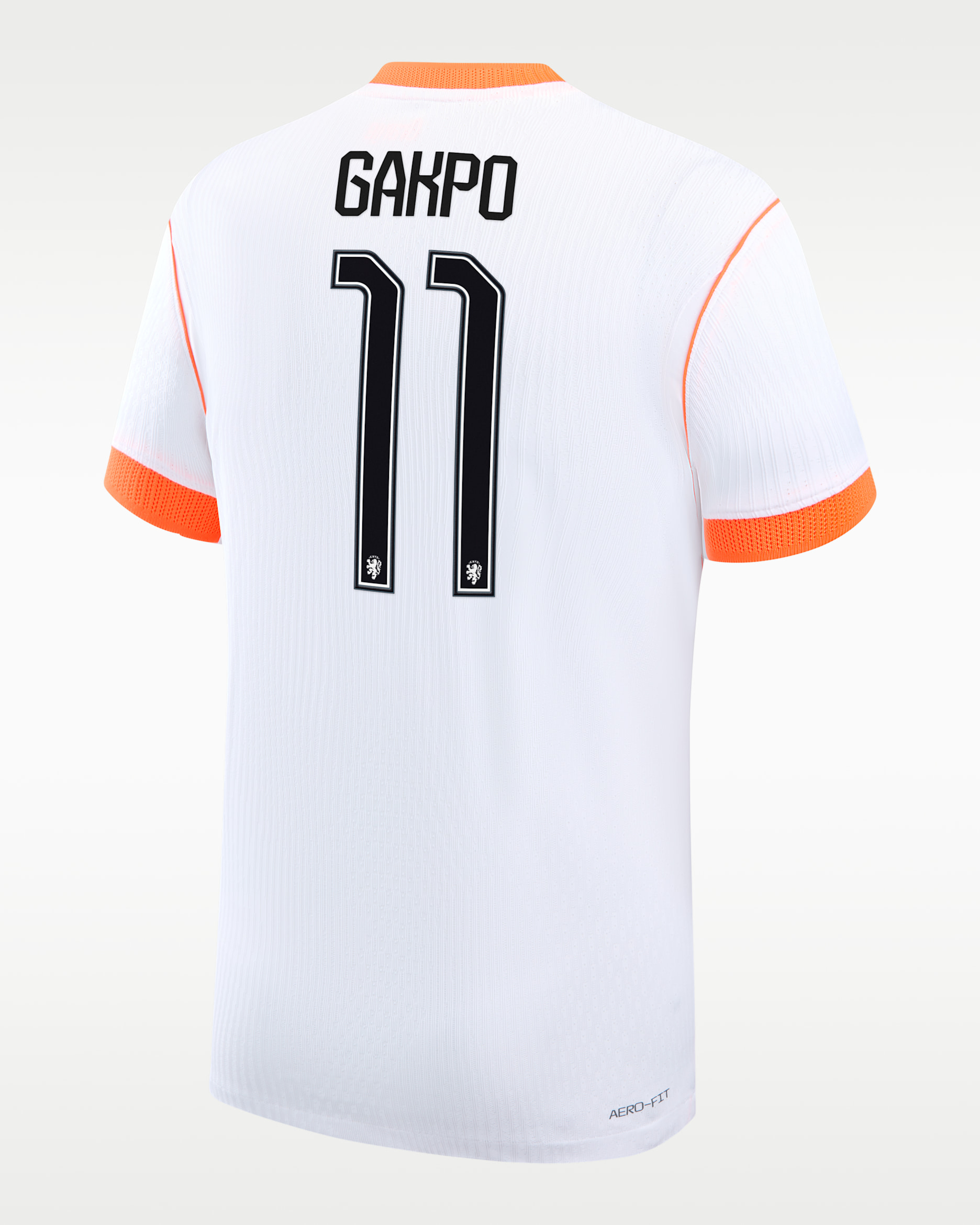 Cody Gakpo Netherlands National Team 2026 Match Away Men's Nike Dri-FIT ADV Soccer Jersey - White
