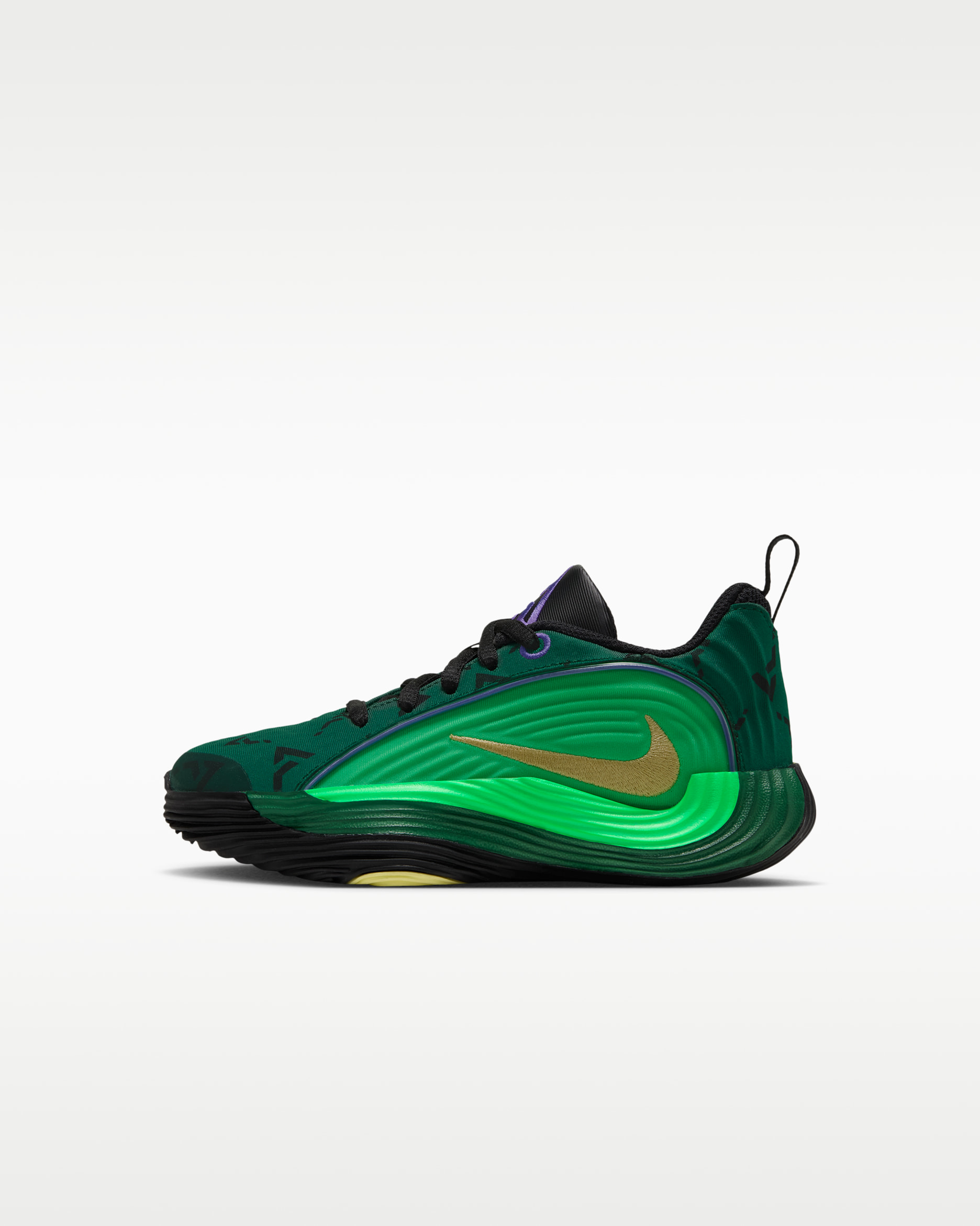Giannis Immortality 5 Little Kids' Basketball Shoes - Gorge Green/Green Spark/Luminous Green/Metallic Gold