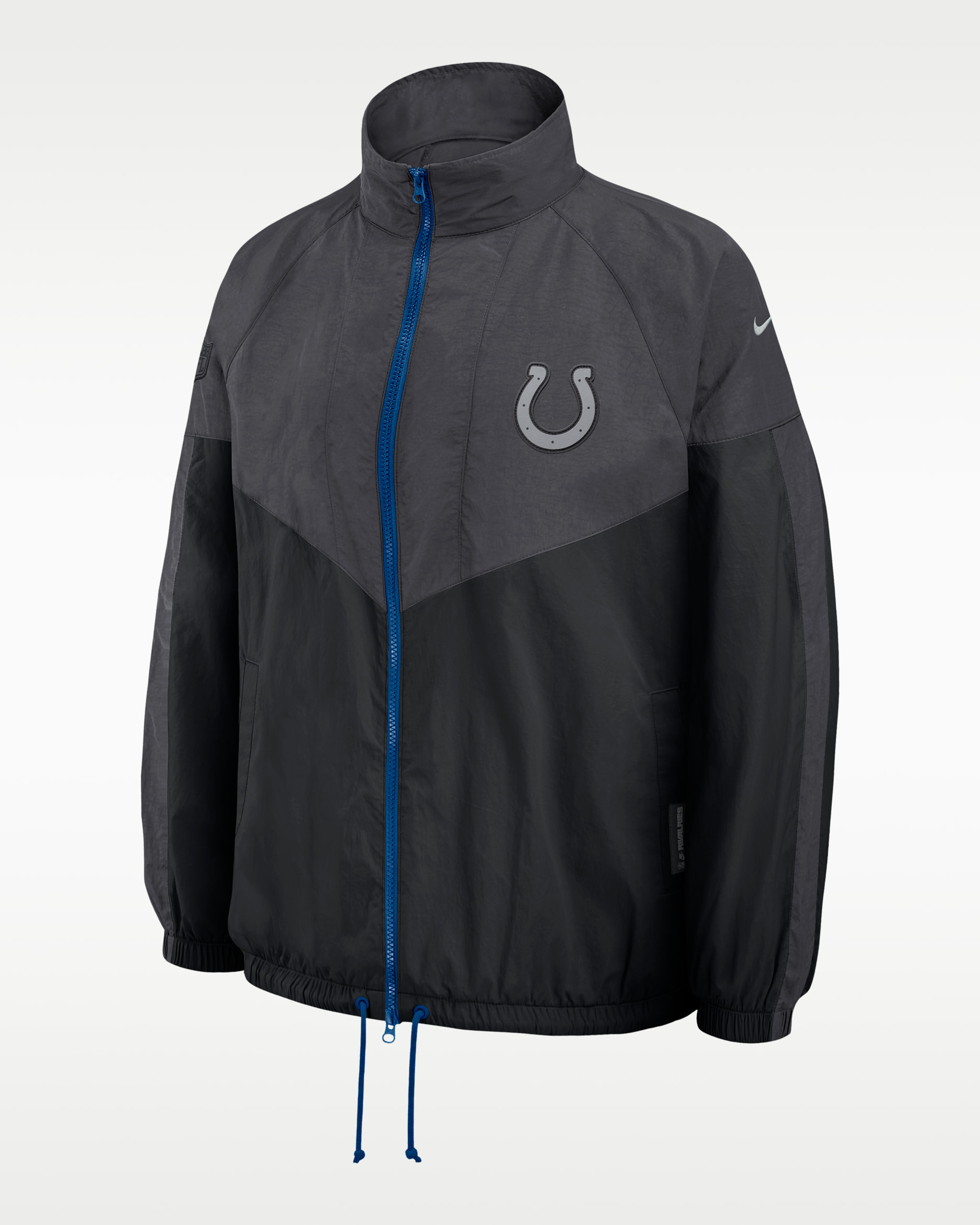Indianapolis Colts Rivalries Collection Women's Nike NFL Oversized Full-Zip Jacket - Anthracite