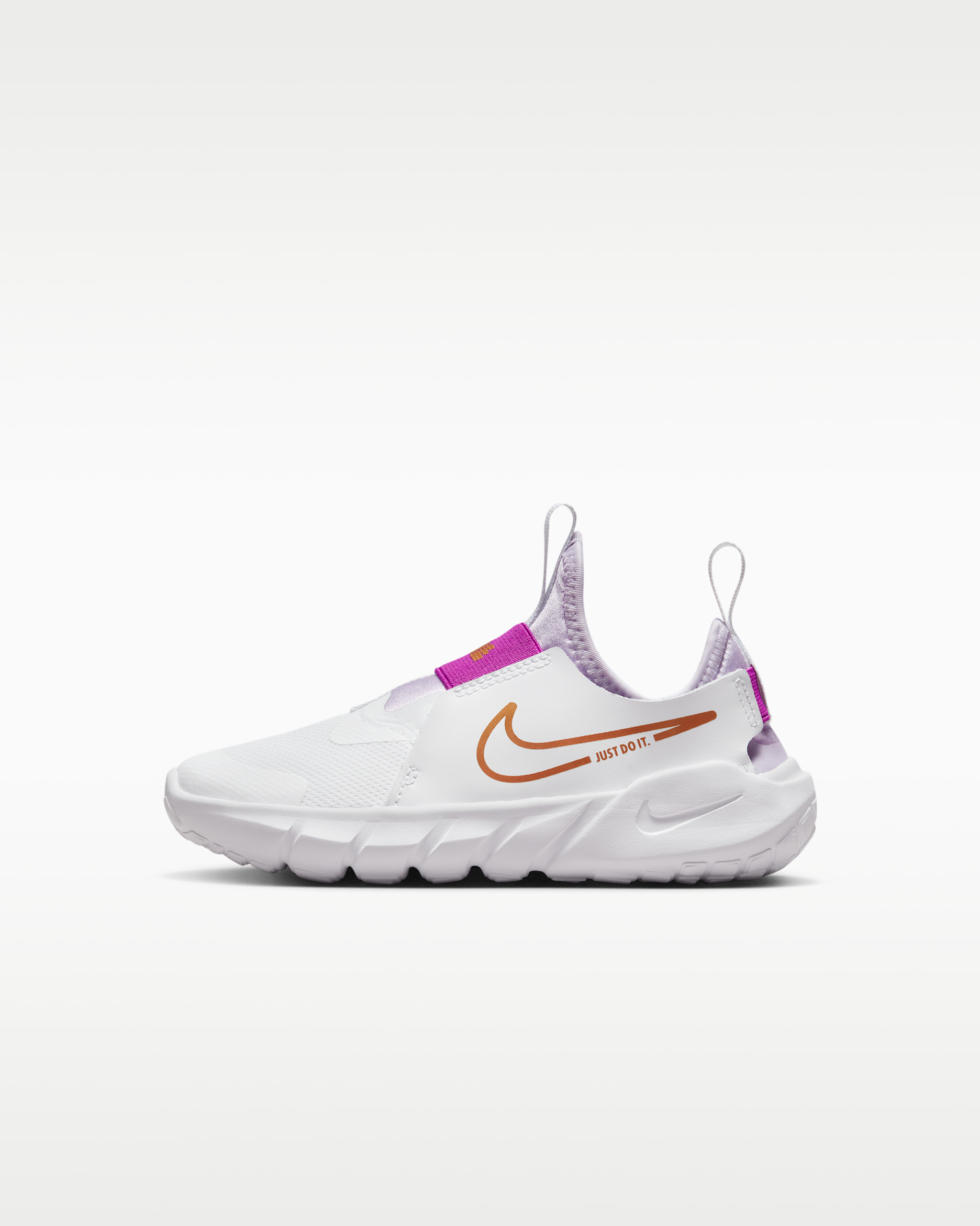 Nike Flex Runner 2 Little Kids' Shoes - White/Violet Frost/Vivid Purple/Metallic Copper
