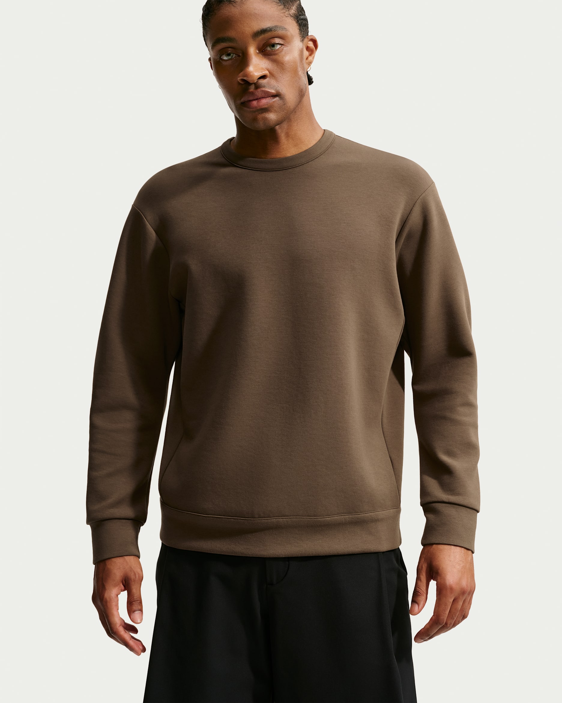 Nike 24.7 ImpossiblySoft Men's Dri-FIT Crew - Dark Hazel/Black/Velvet Brown