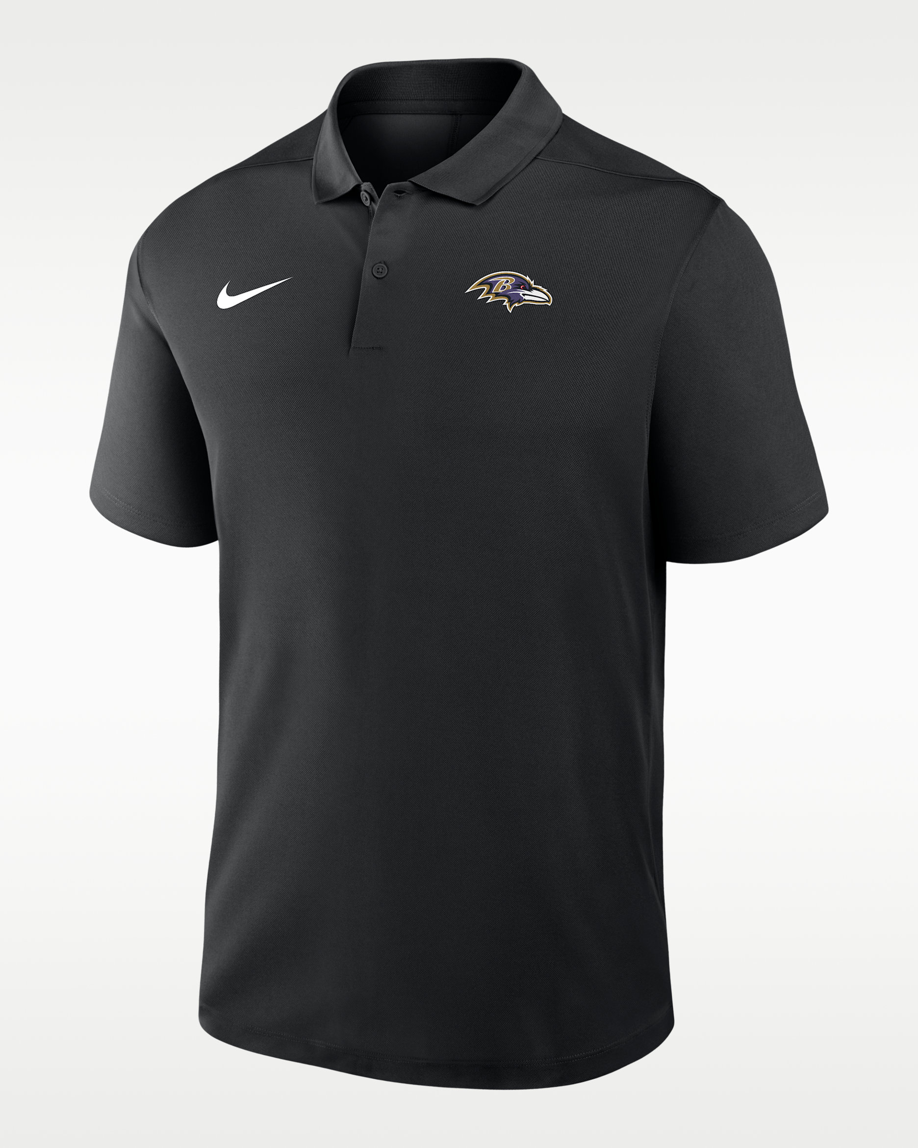 Baltimore Ravens Logo Victory Men's Nike Dri-FIT NFL Polo - Black