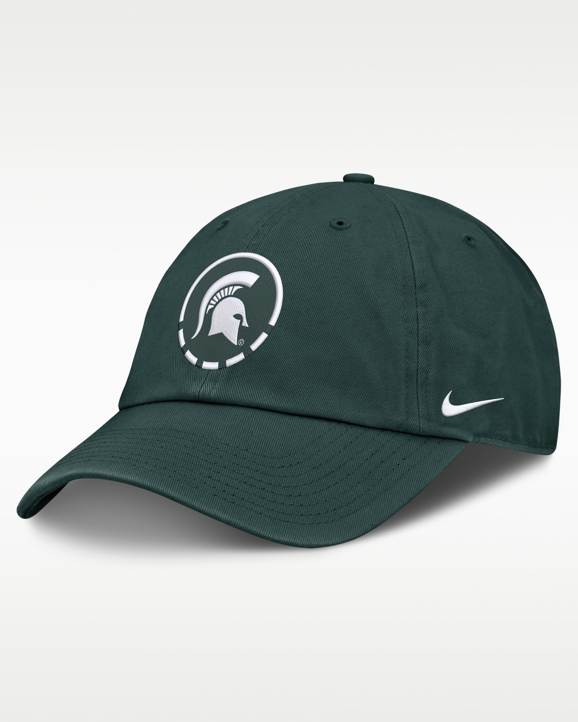 Michigan State Natural Club Men's Nike College Adjustable Hat - Forest Green