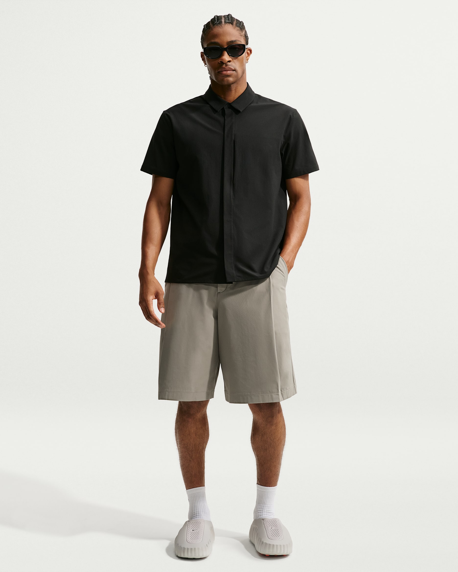 Nike 24.7 PerfectStretch Men's Dri-FIT UV 10" Shorts - Light Army/Black/Steel Green