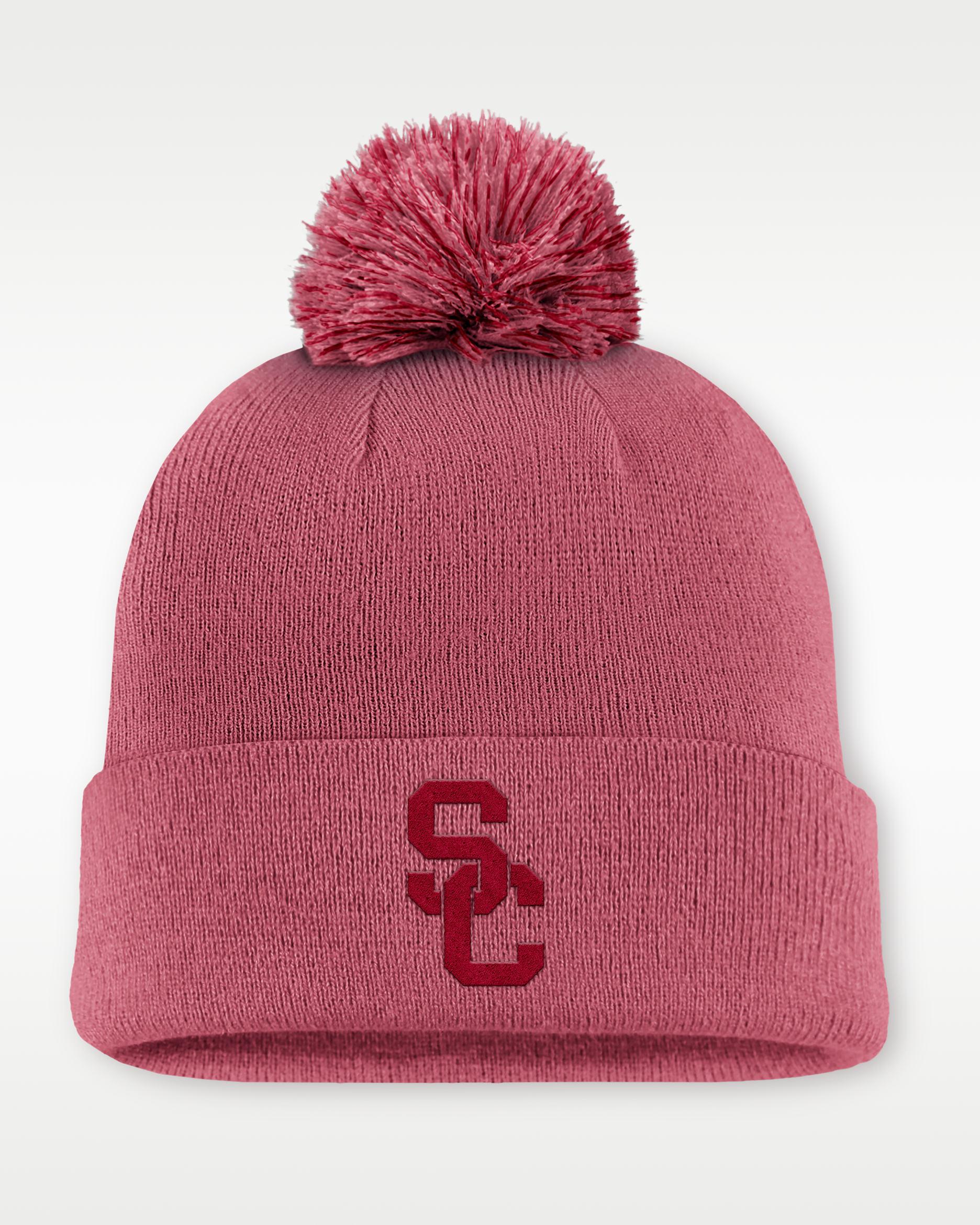 USC Primetime Campus Toned Men's Nike College Cuffed Pom Beanie - Pink
