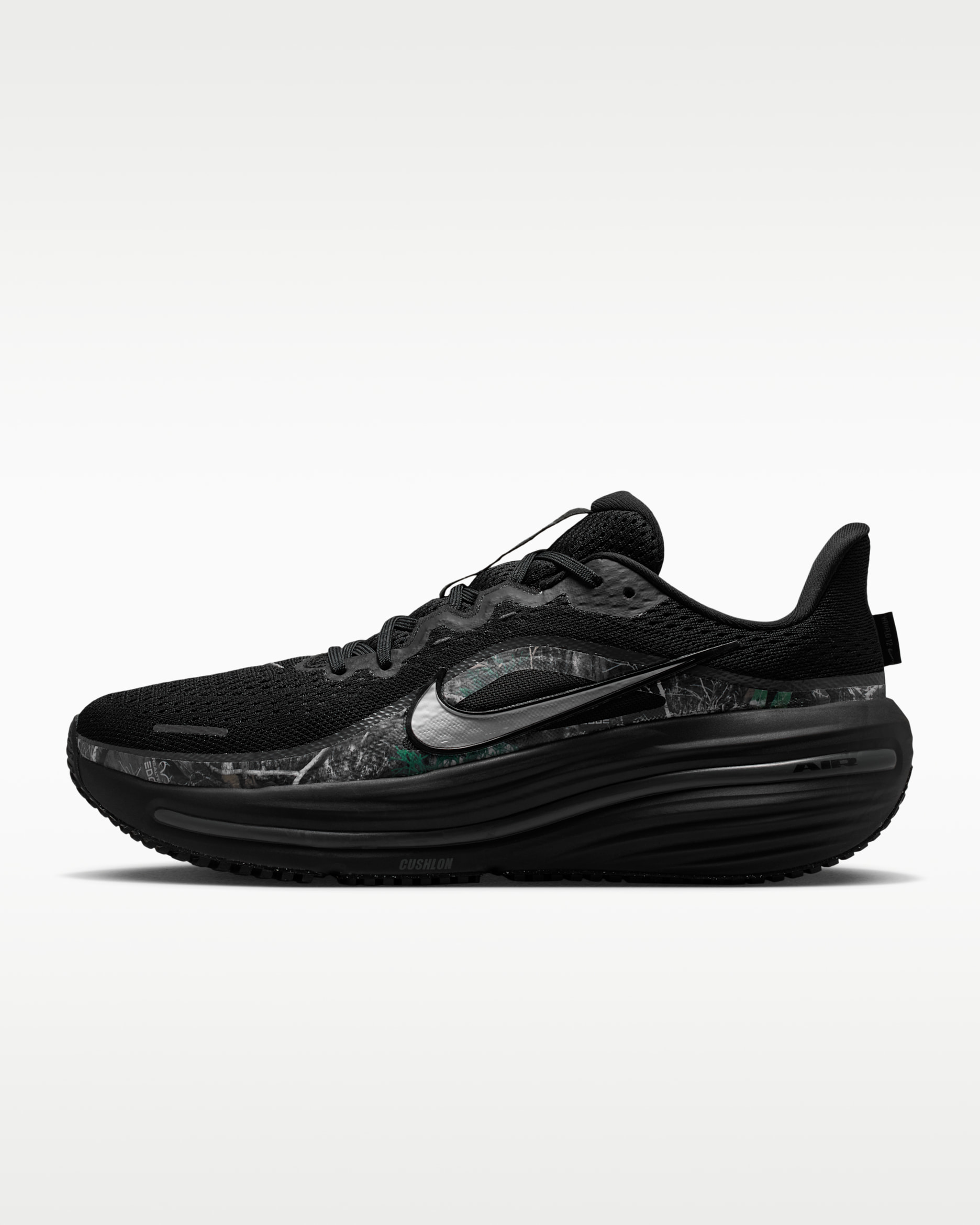 Nike Winflo 12 Men's Realtree® Road Running Shoes - Black/Iron Grey/Metallic Silver