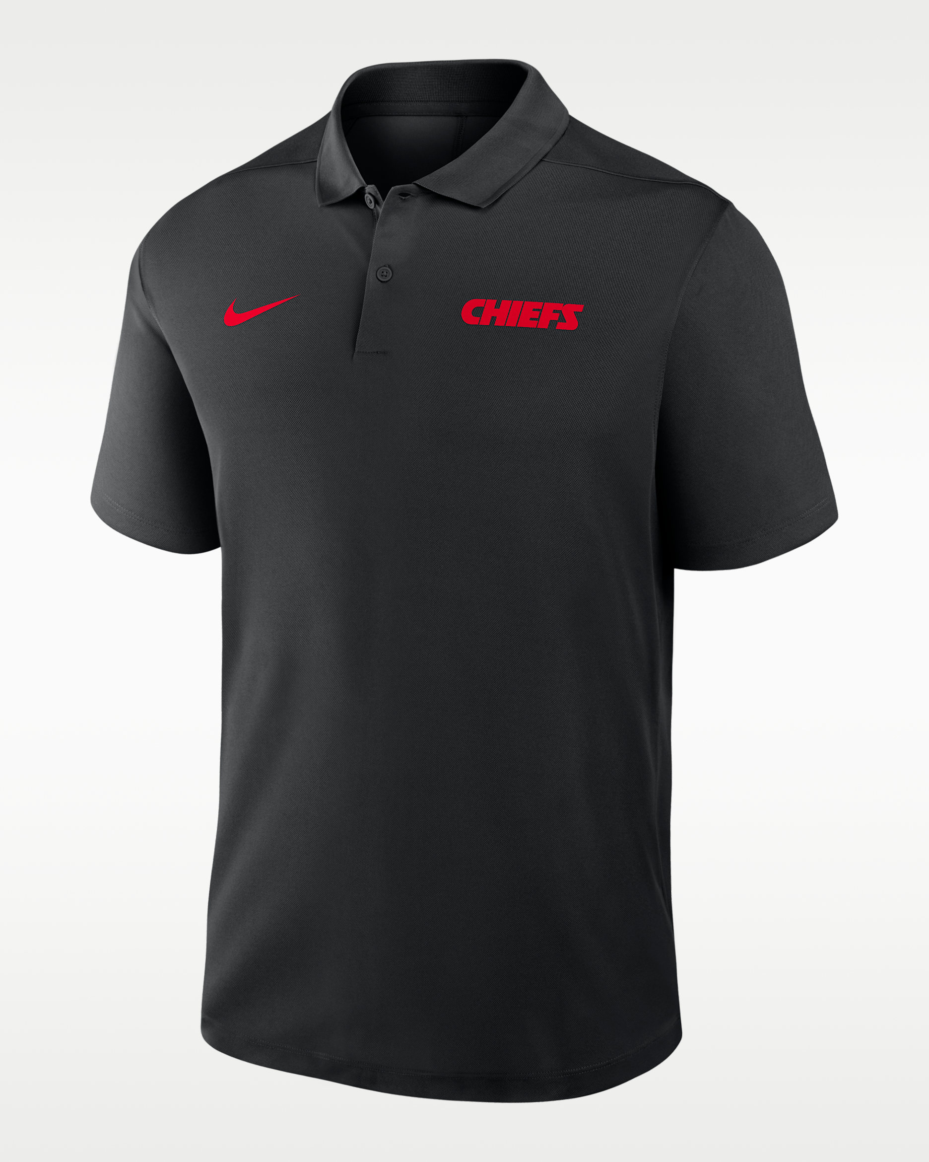 Polo Nike Dri-FIT de la NFL para hombre Kansas City Chiefs Wordmark Victory - Negro