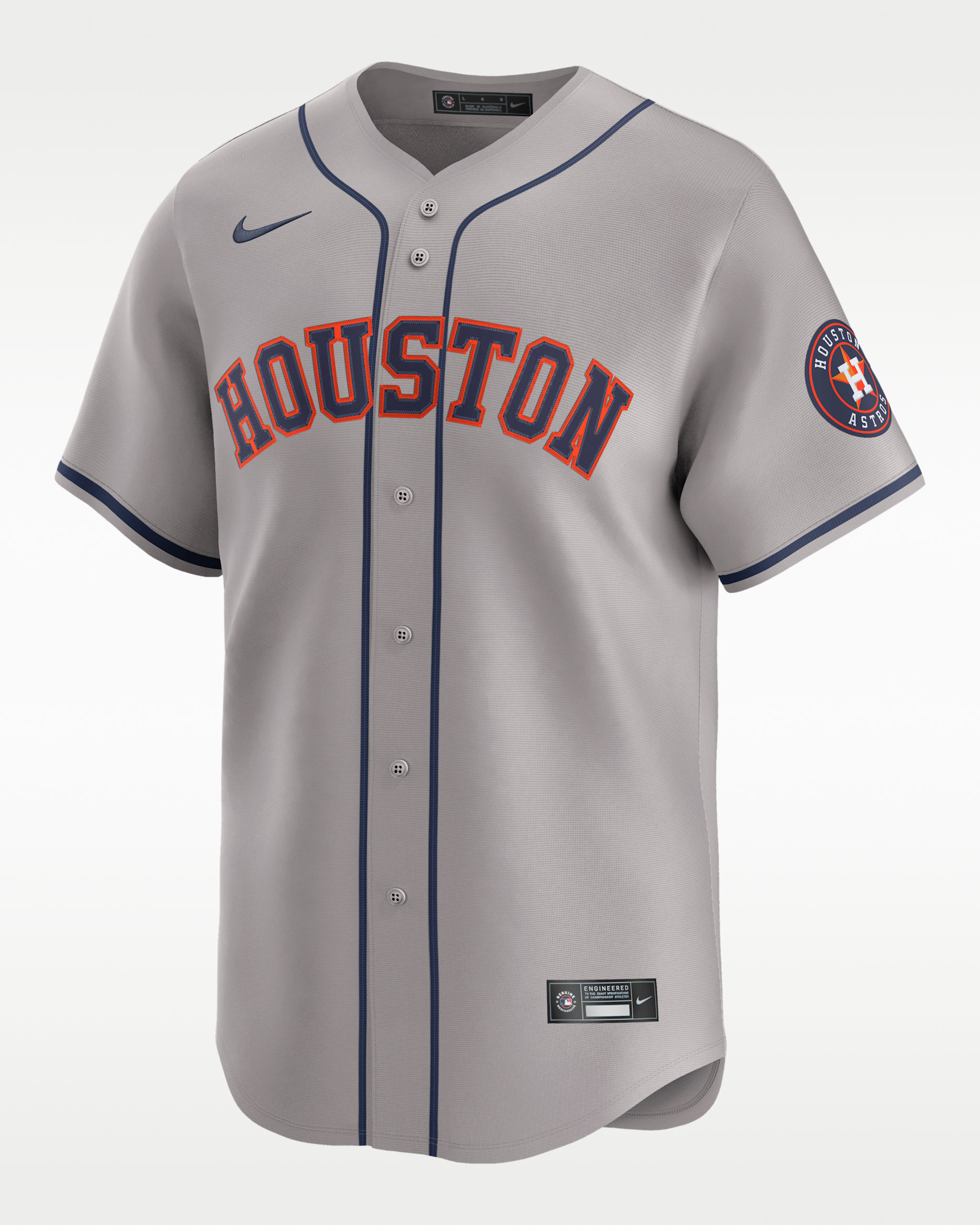 Jersey Nike Limited Jersey Astros Away Houston Astros - Gris atmósfera