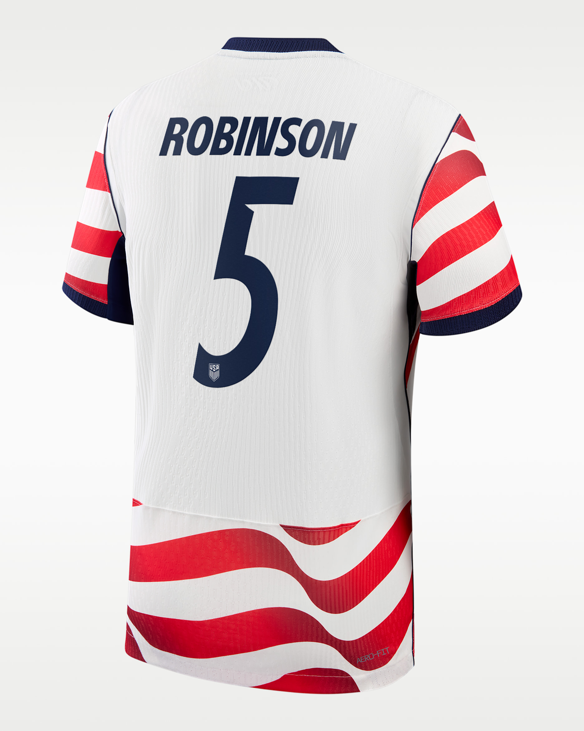 Antonee Robinson USMNT 2026 Match Home Men's Nike Aero-FIT Soccer Jersey - White