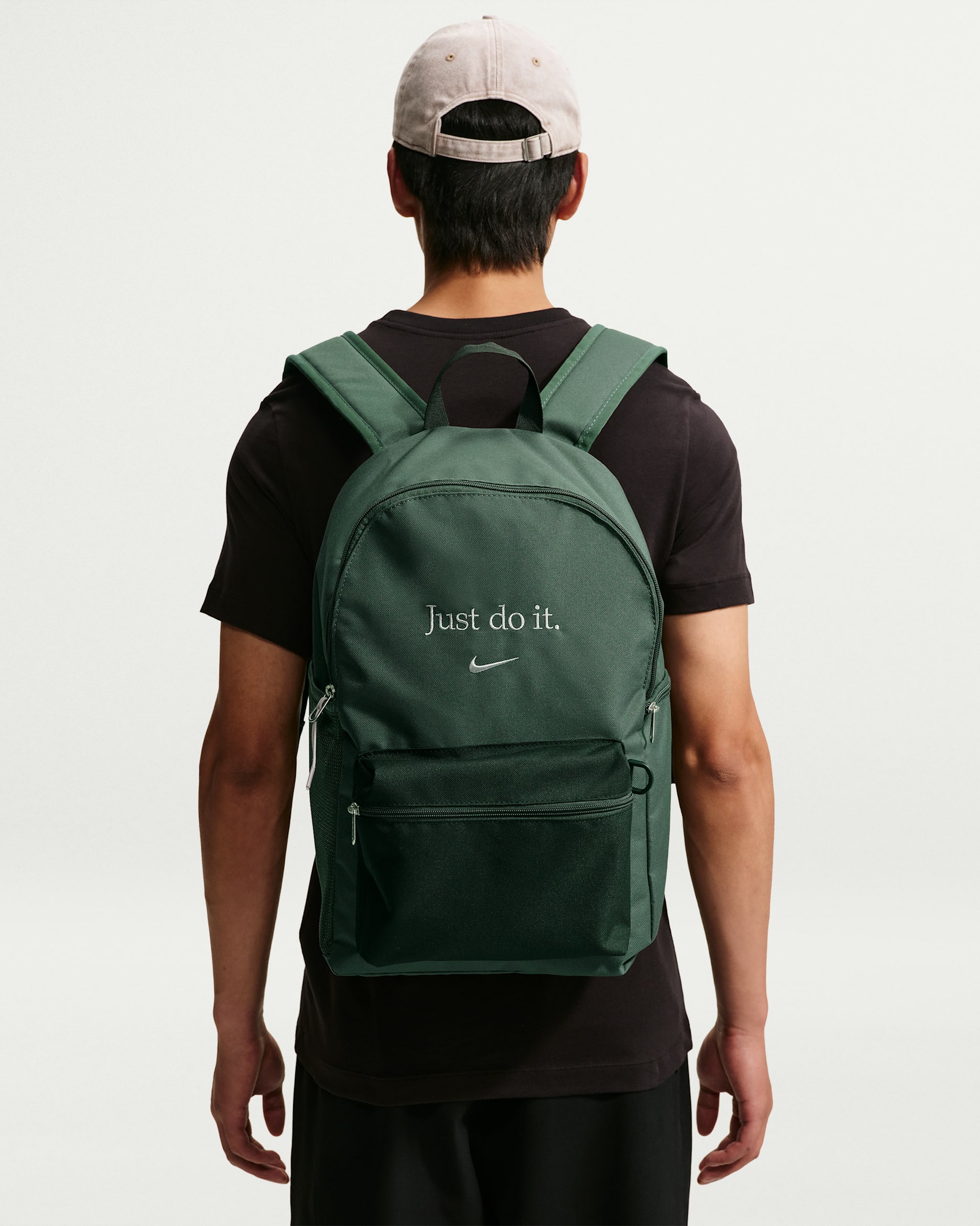 Nike Heritage 2.0 Backpack (23L) - Camo Green/Black Spruce/Metallic Silver