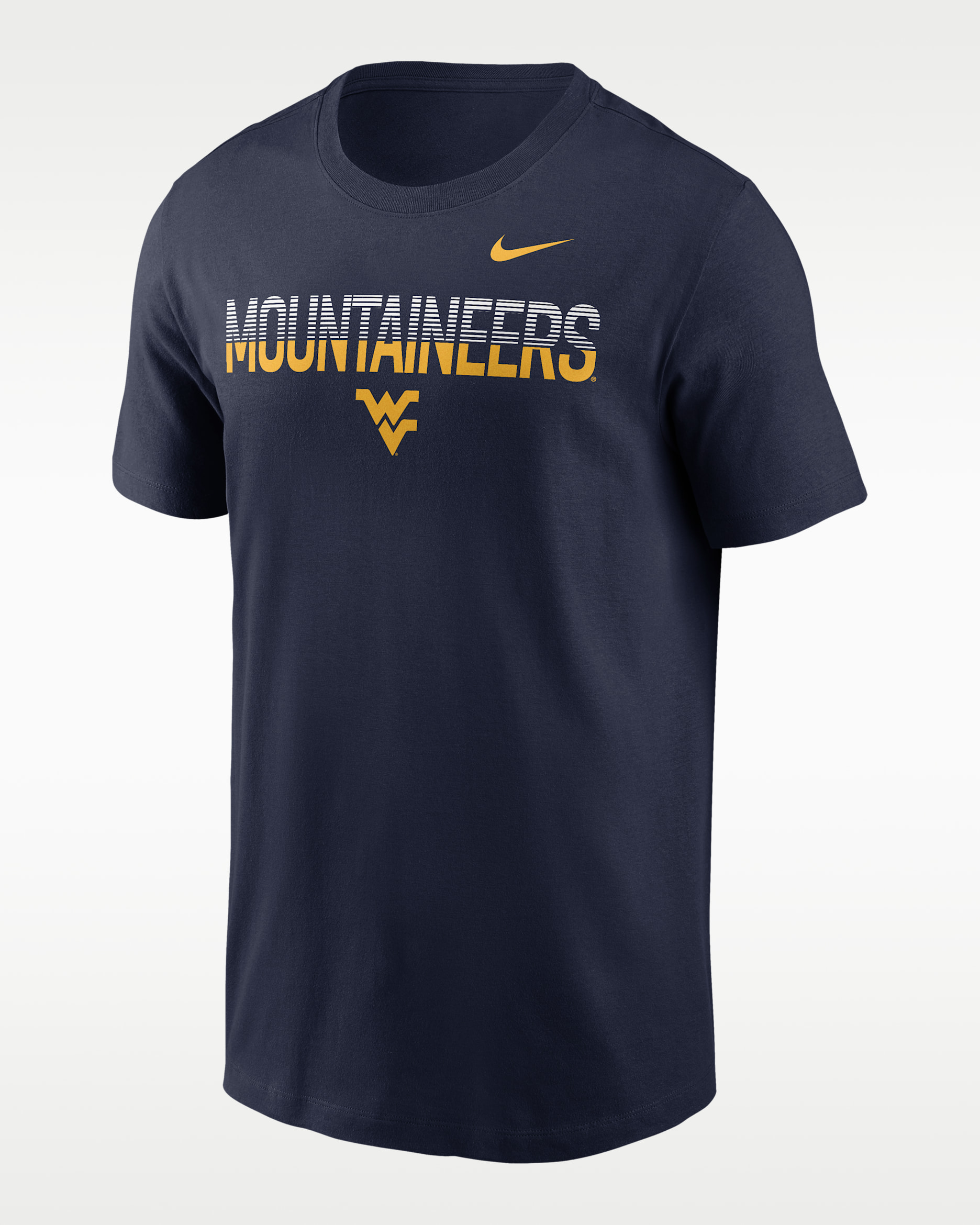 West Virginia Primetime Kinetic Men's Nike College T-Shirt - Navy