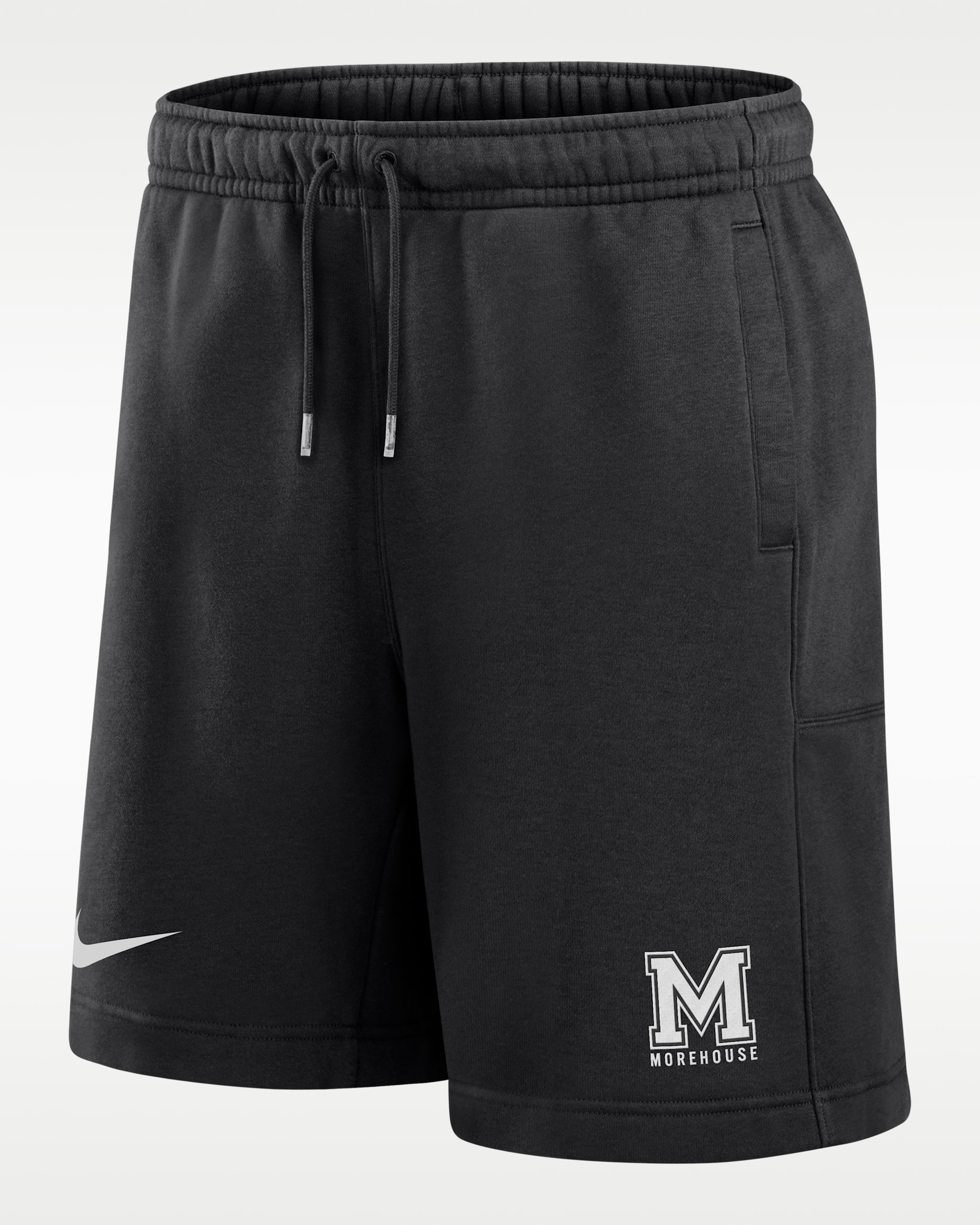 Shorts de tejido Fleece Phoenix para hombre Nike College (Morehouse College) - Negro