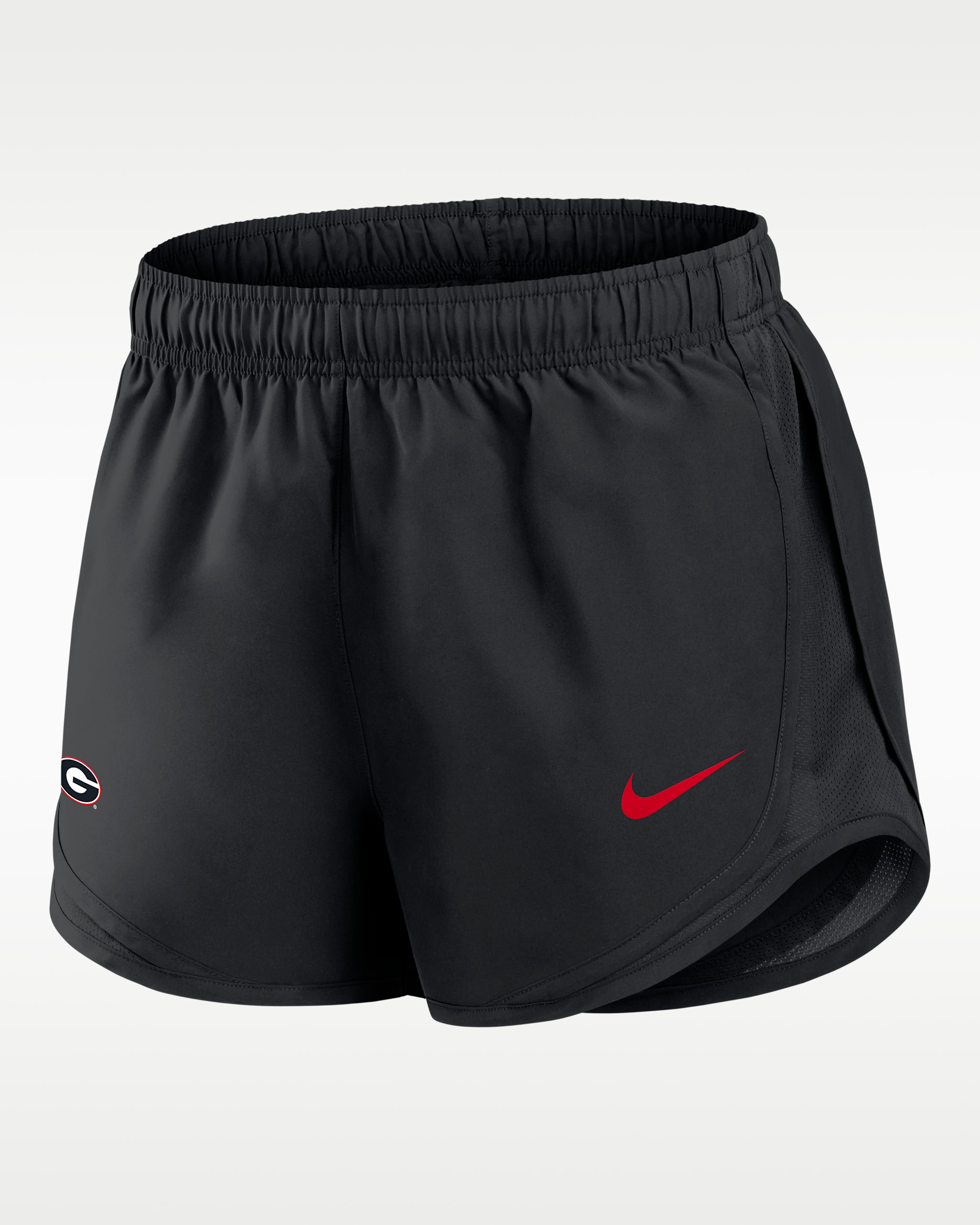 Shorts universitarios Nike Dri-FIT para mujer Georgia Tempo - Negro