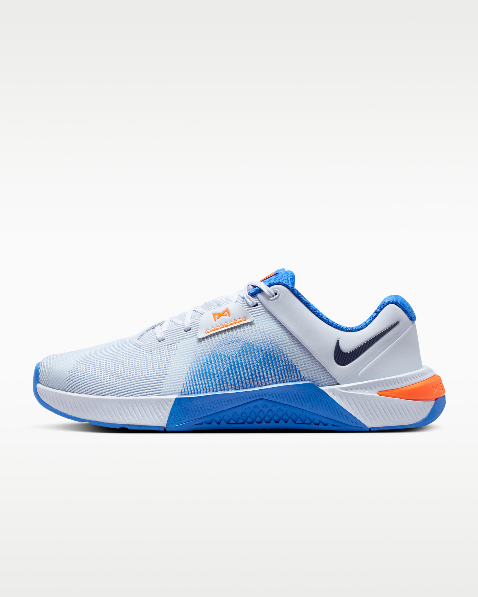 Nike Metcon 10 Men's Workout Shoes - Football Grey/Blue Crystal/Orange Frost/Midnight Navy