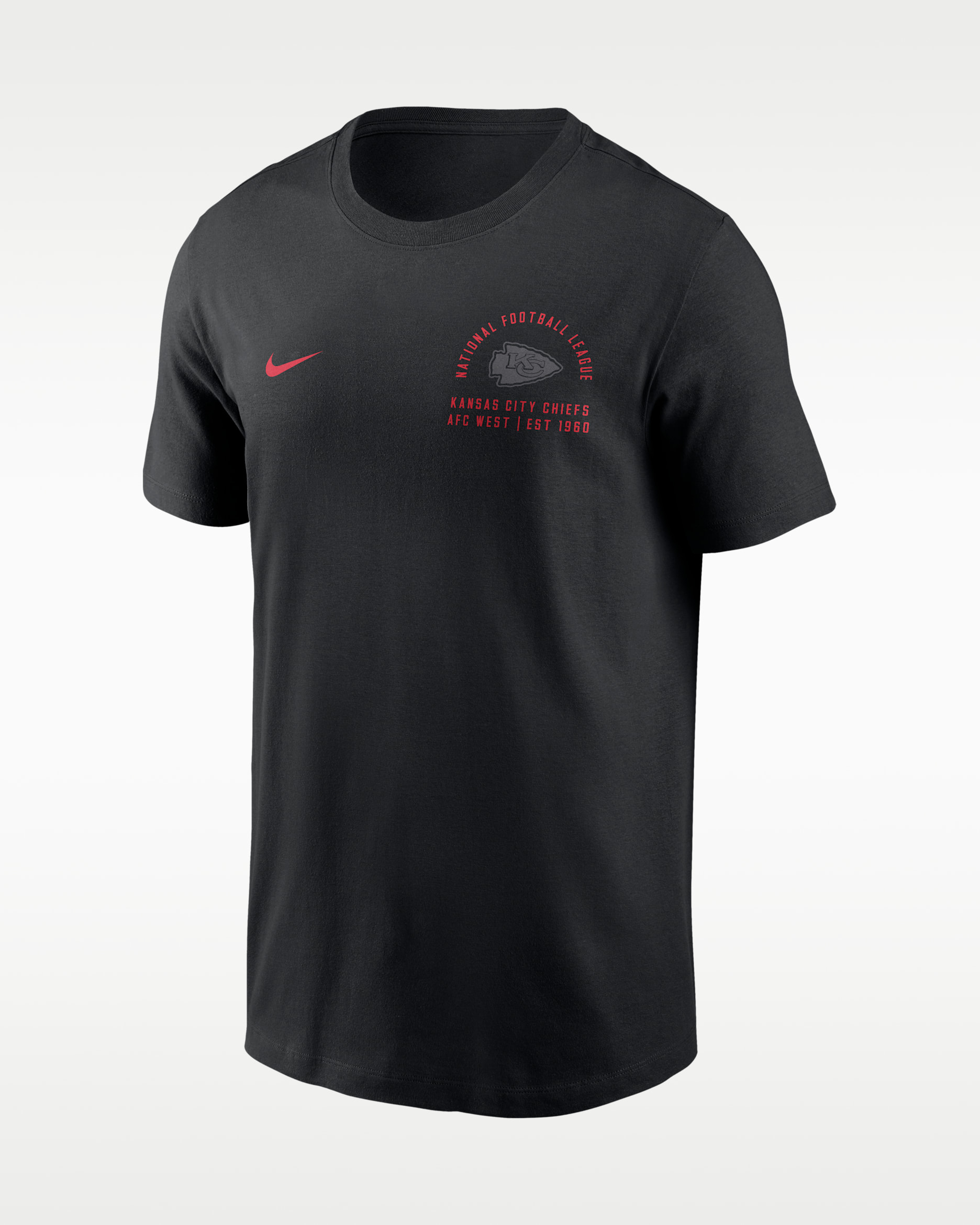 Playera Nike de la NFL para hombre Kansas City Chiefs Essential - Negro