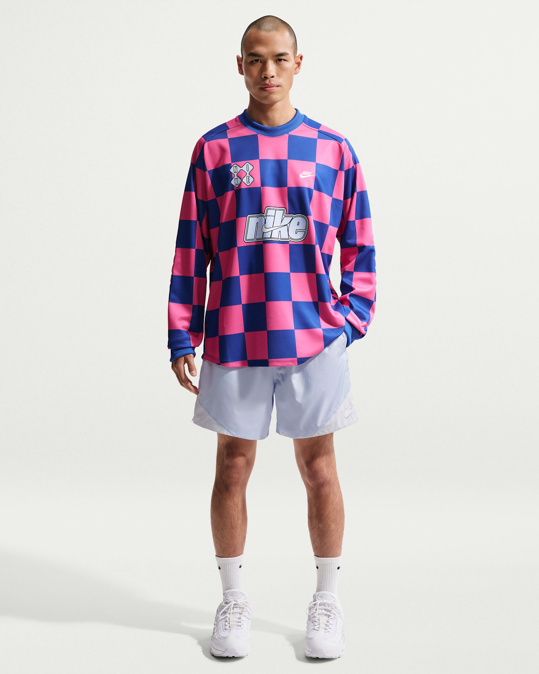 나이키 윈드러너 남성 경량 우븐 쇼츠 - 하이드로젠 블루/서밋 화이트/화이트