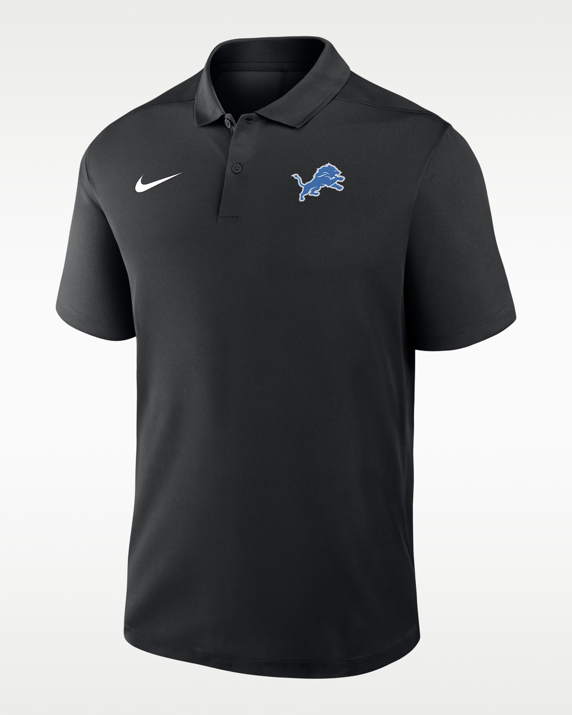 Detroit Lions Logo Victory Men's Nike Dri-FIT NFL Polo - Black