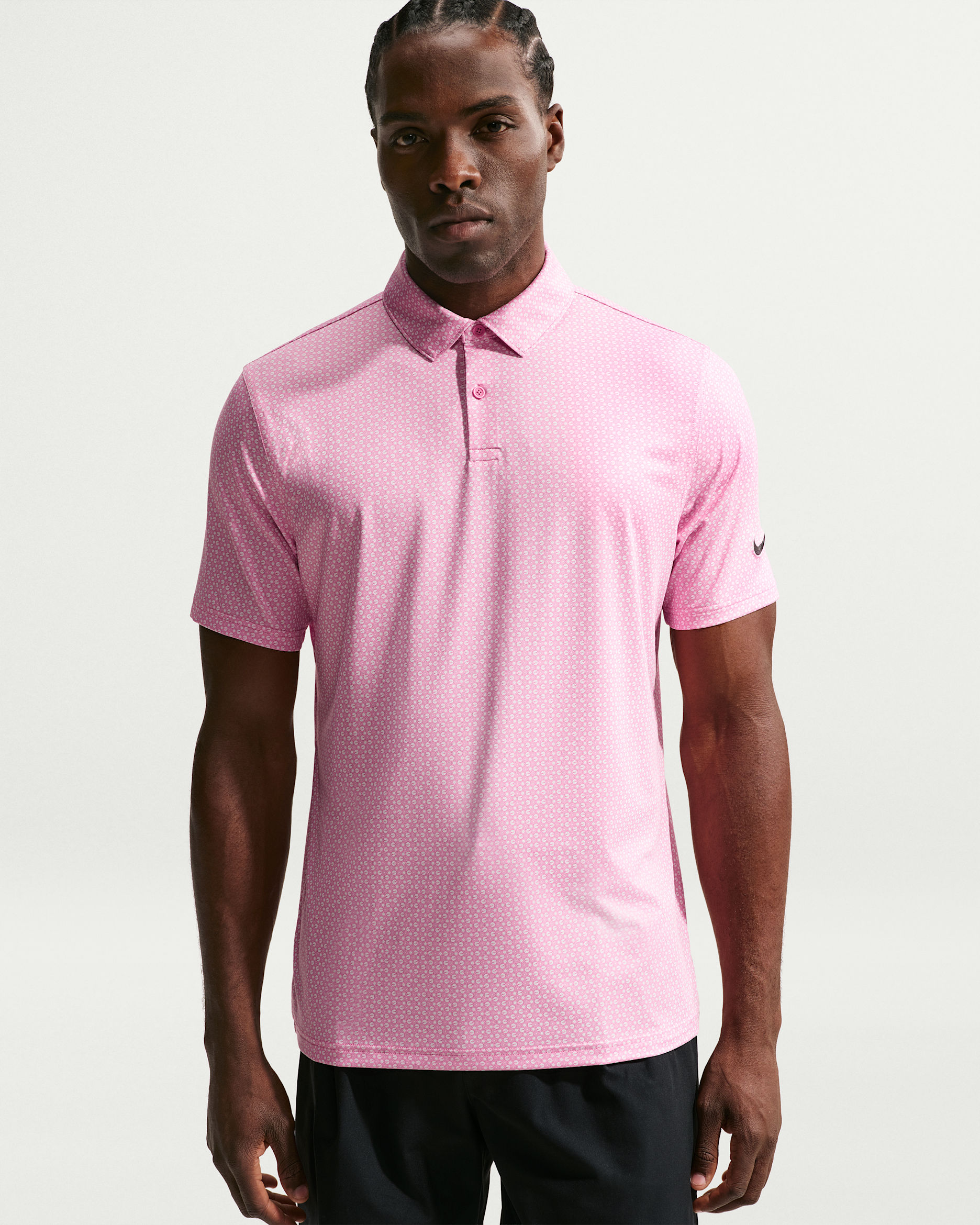 Polo de golf Dri-FIT para hombre Nike Velocity - Peonía/Peonía/Negro