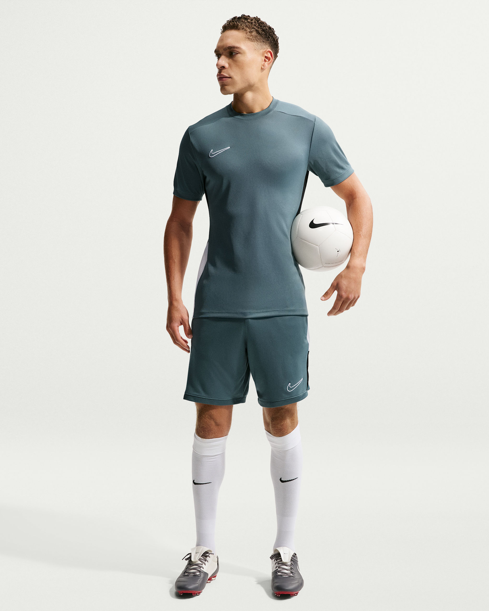 Nike Academy Men's Nike Dri-FIT Soccer Shorts - Mineral Slate/White/Black/White
