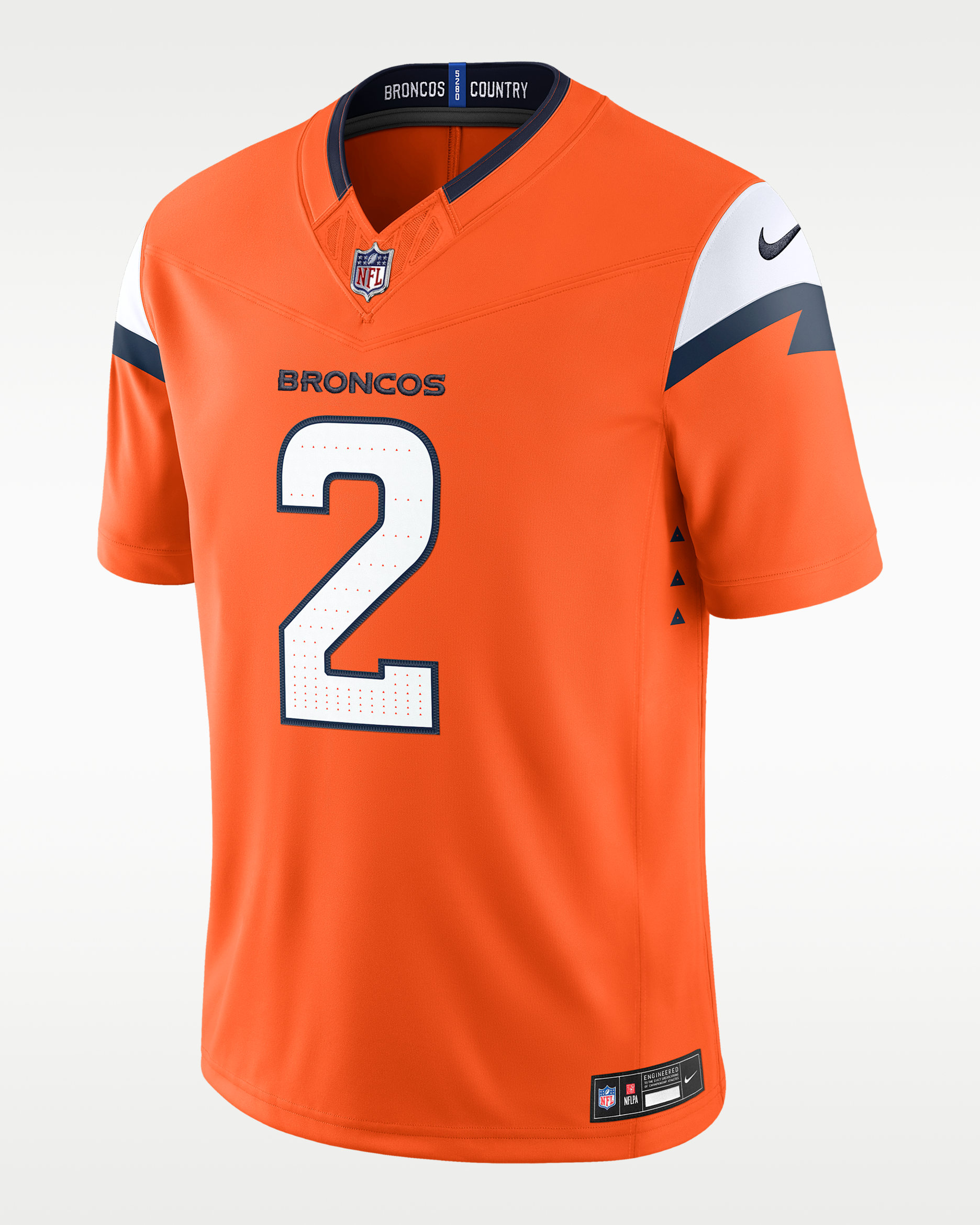 Jersey Nike Dri-FIT de la NFL Limited para hombre Patrick Surtain II Denver Broncos - Naranja