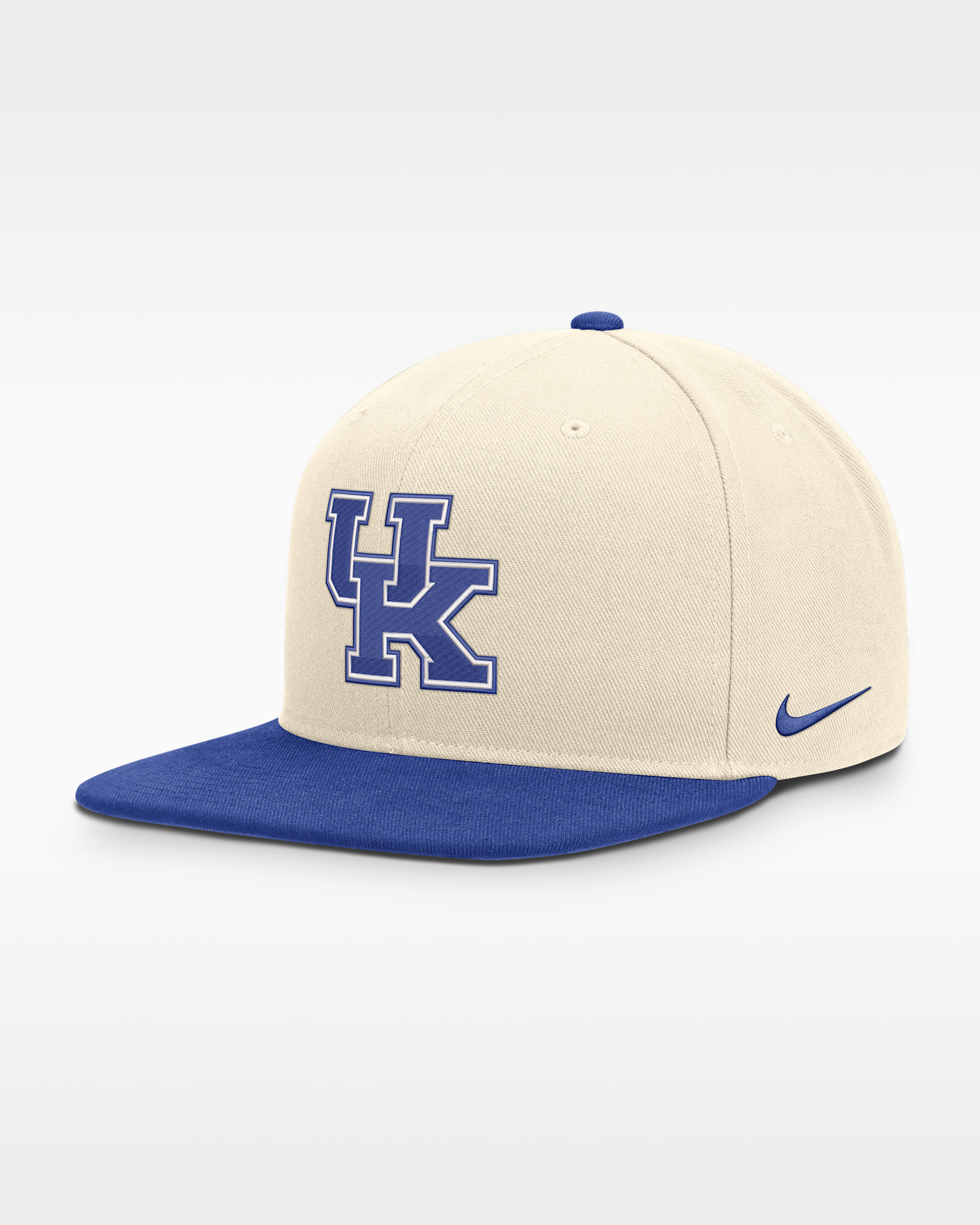 Kentucky Campus Prep Men's Nike Dri-FIT College Adjustable Hat - Natural/Royal