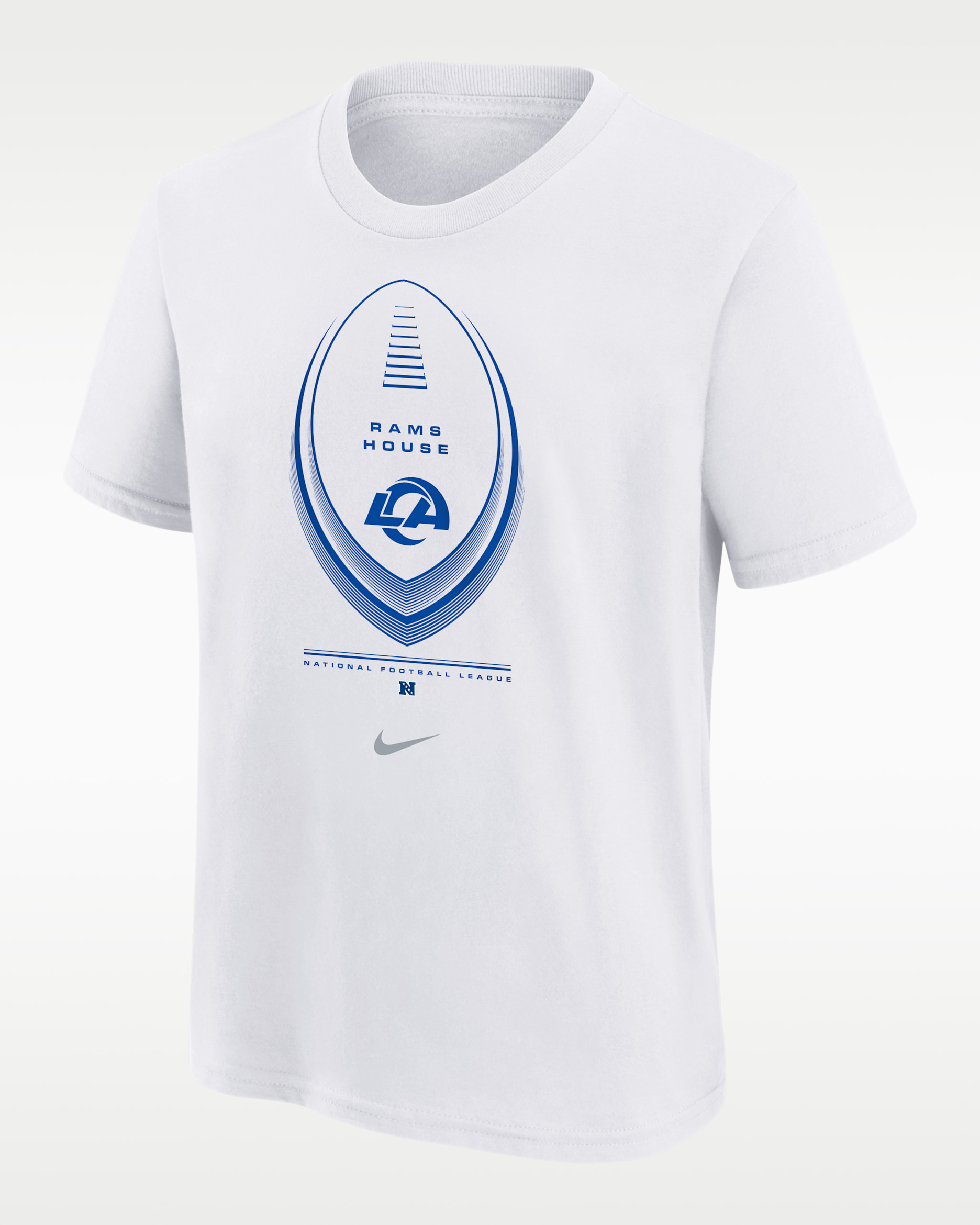 Playera Nike Dri-FIT de la NFL para niños talla grande Los Angeles Rams Icon Legend Edition - Blanco