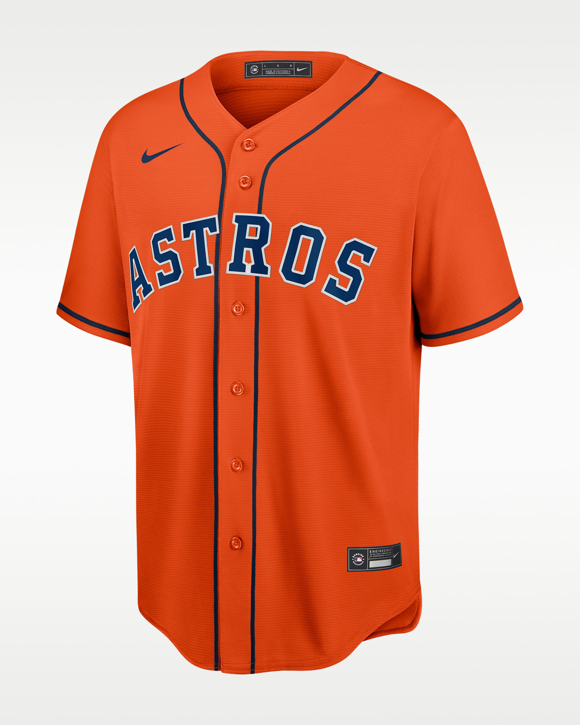 MLB Houston Astros (Jose Altuve) Men's Replica Baseball Jersey - Team Orange