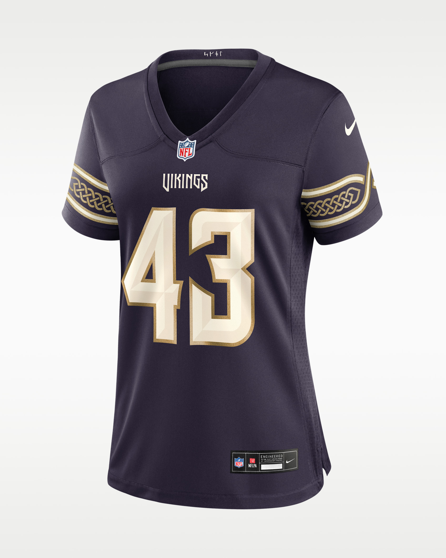 Andrew Van Ginkel Minnesota Vikings Rivalries Collection Women's Nike NFL Game Jersey - Purple