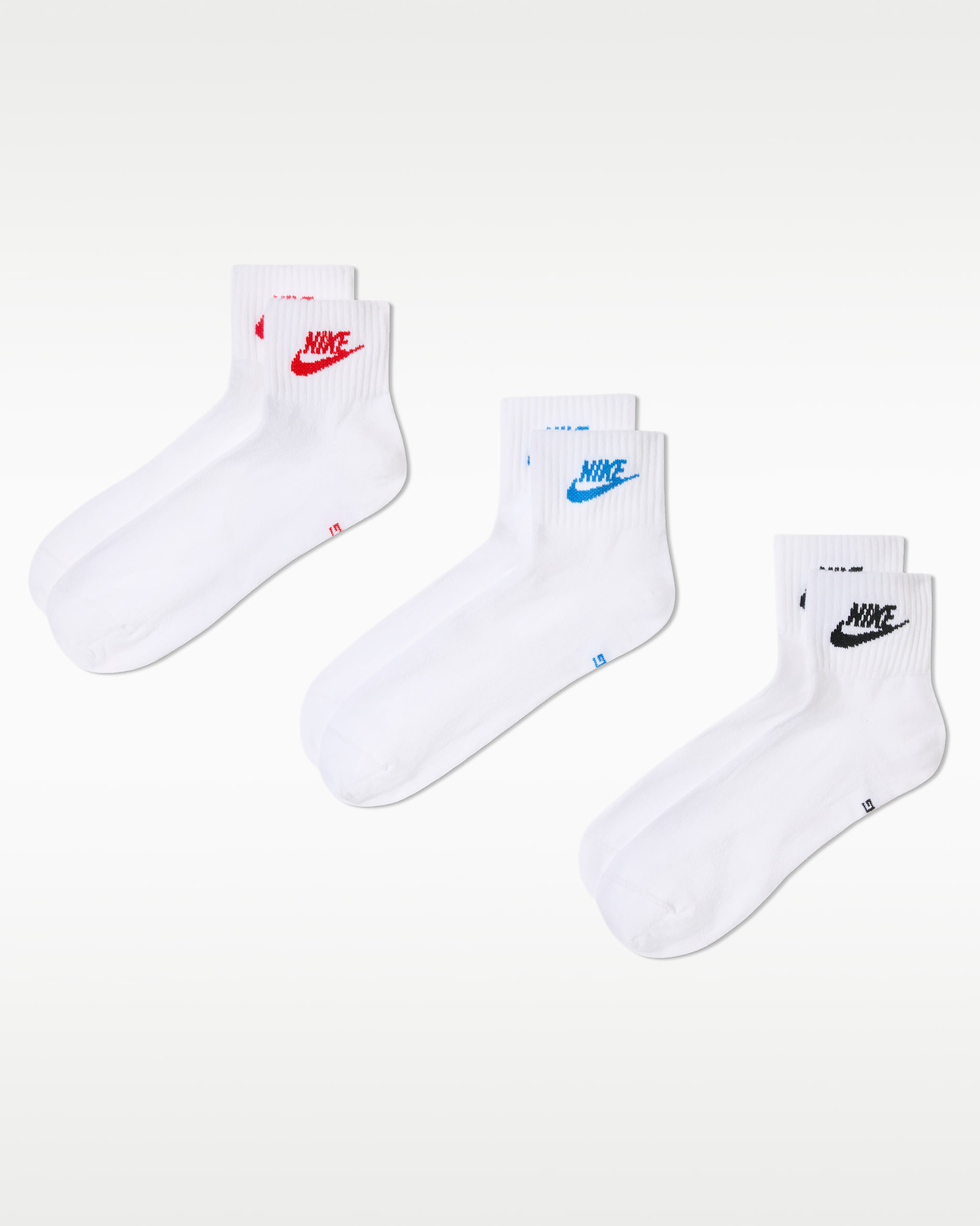 Nike Everyday Essential Ankle Socks (3 Pairs) - Multi-Colour