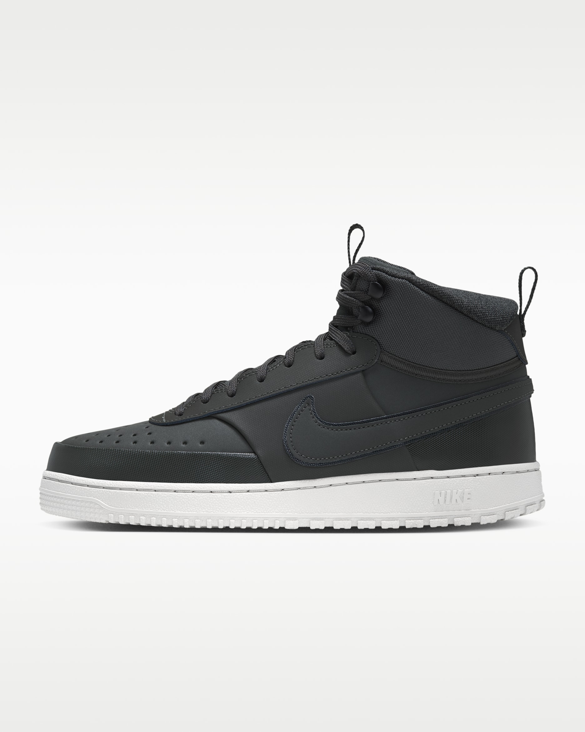 Nike Court Vision Mid Men's Winterized Shoes - Newsprint/Light Bone/Off-Noir/Newsprint