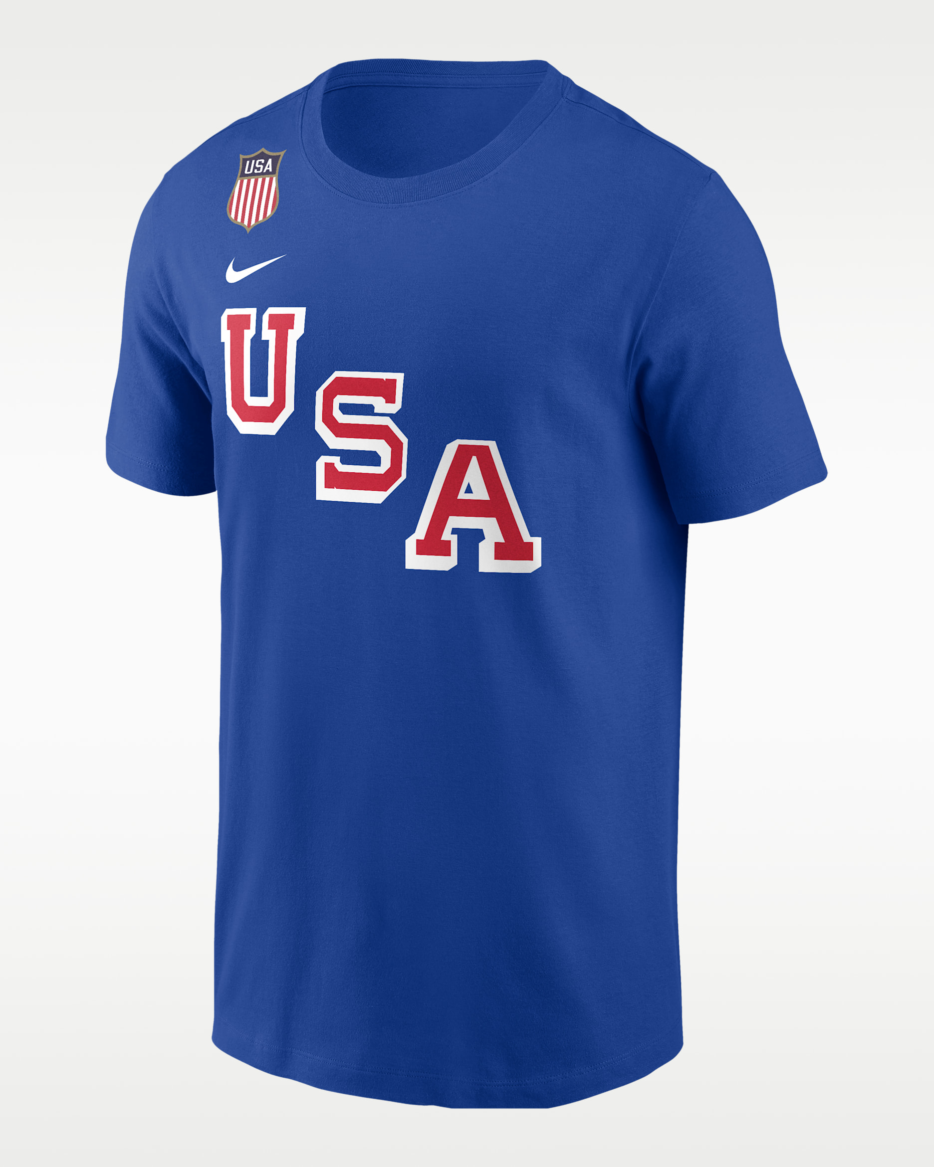Dylan Larkin Nike USA Olympic Team 2026 "Gold Medal" Men's Short-Sleeve T-Shirt - Game Royal
