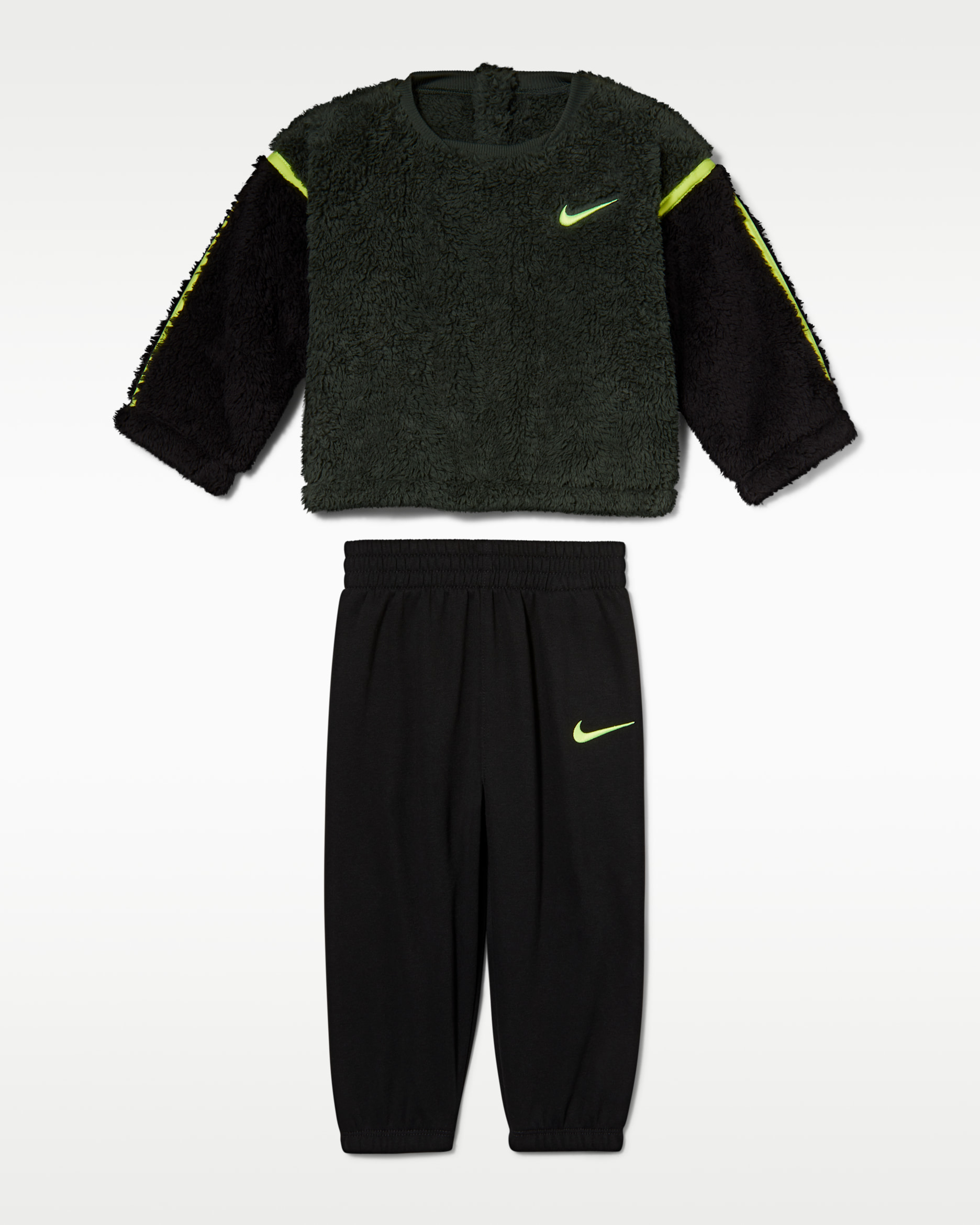 Nike Baby (12-24M) Little Creators 2-Piece Crew Set - Black